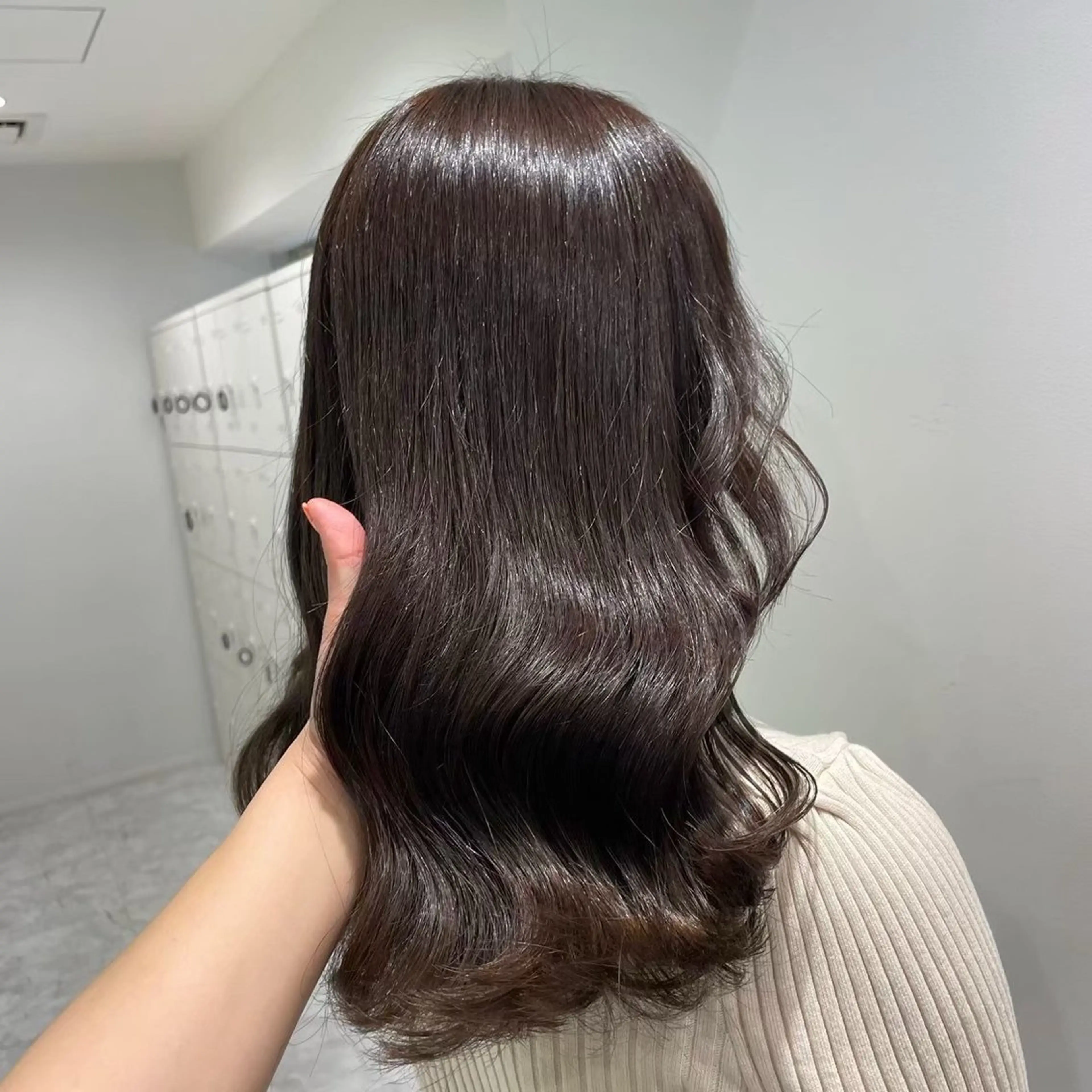 ロング カラー ヘアカラー トリートメント ヘッドスパ y2k✩︎⡱レイヤー ウルフ/オリーブ🍀のヘアスタイル