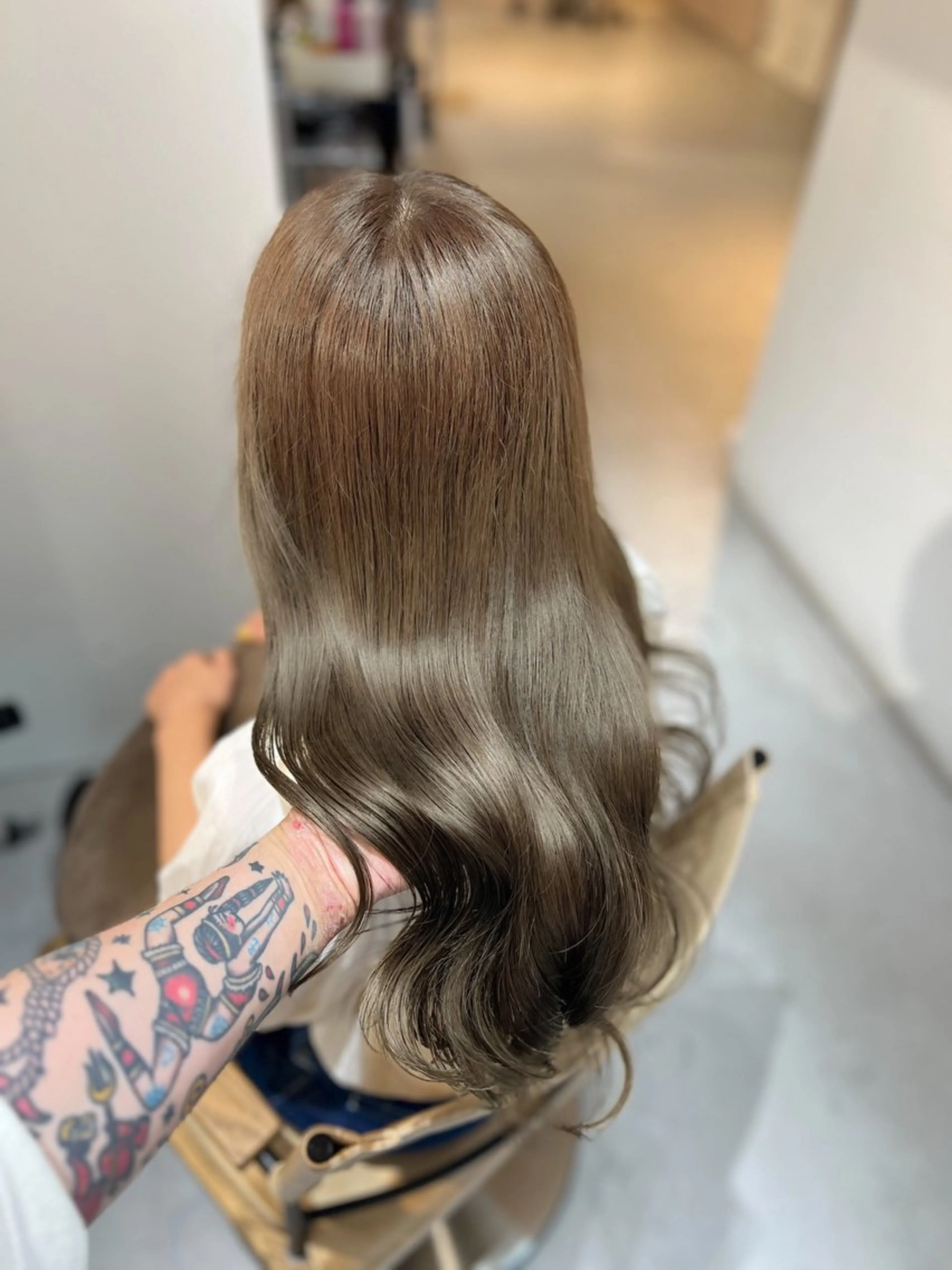 ロング カラー パーマ ✨韓国/外国人風✨ 江原巧のヘアスタイル