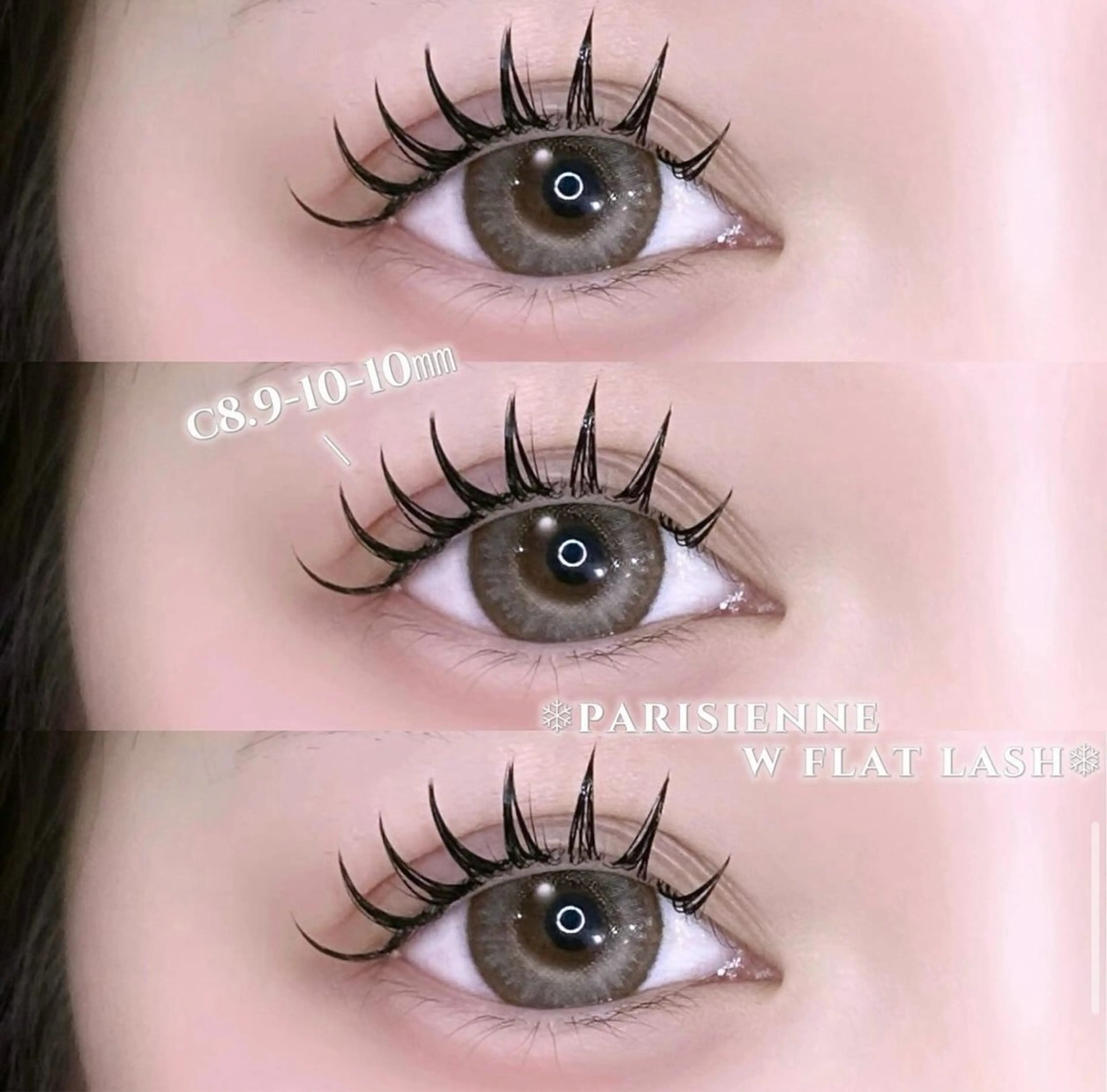 【絶対キープ！濃くLED束感フラットラッシュつけ放題】180本までの写真