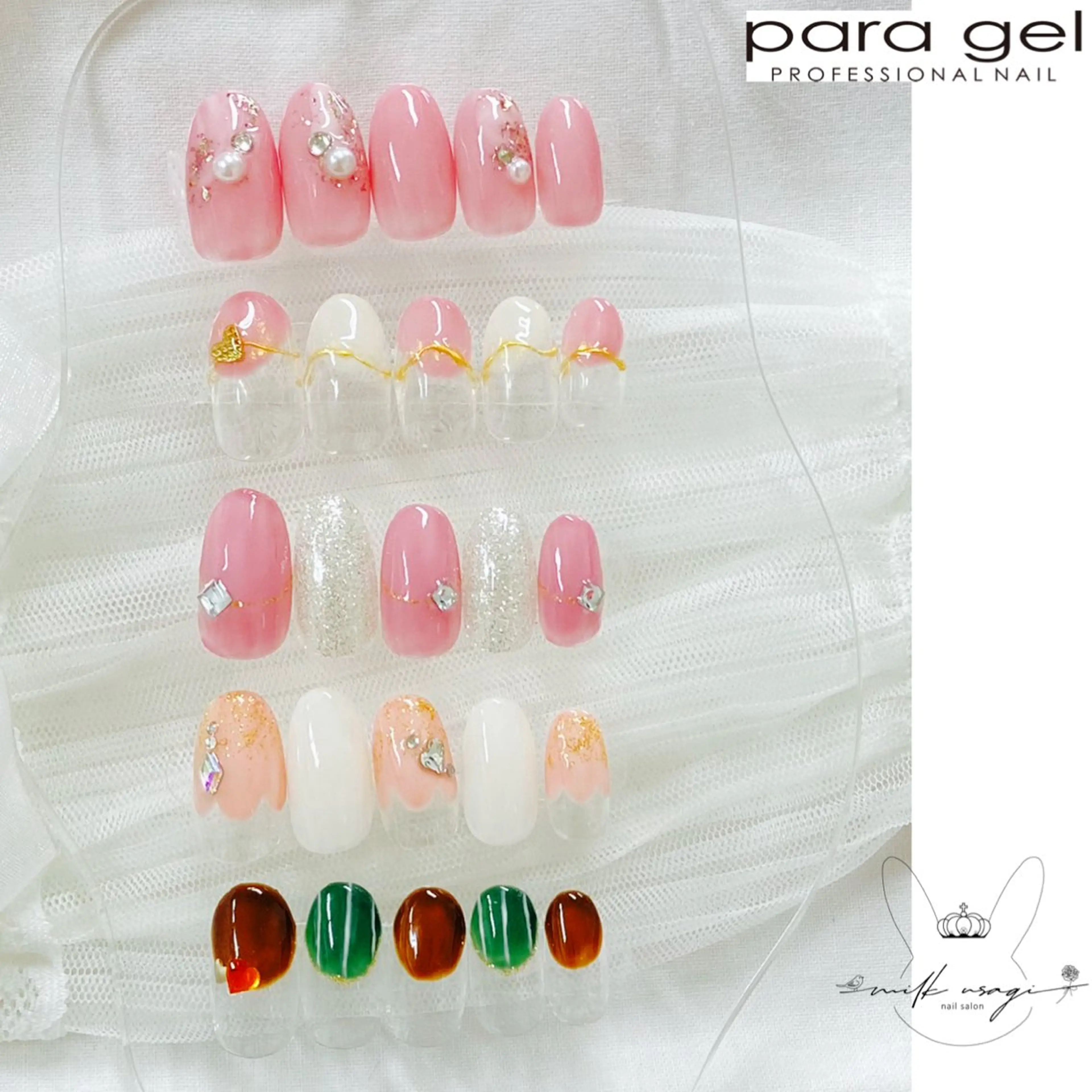 ネイル パラジェル専門店　認定サロンMILK USAGI三宮店所属・石堂 香のネイルデザイン