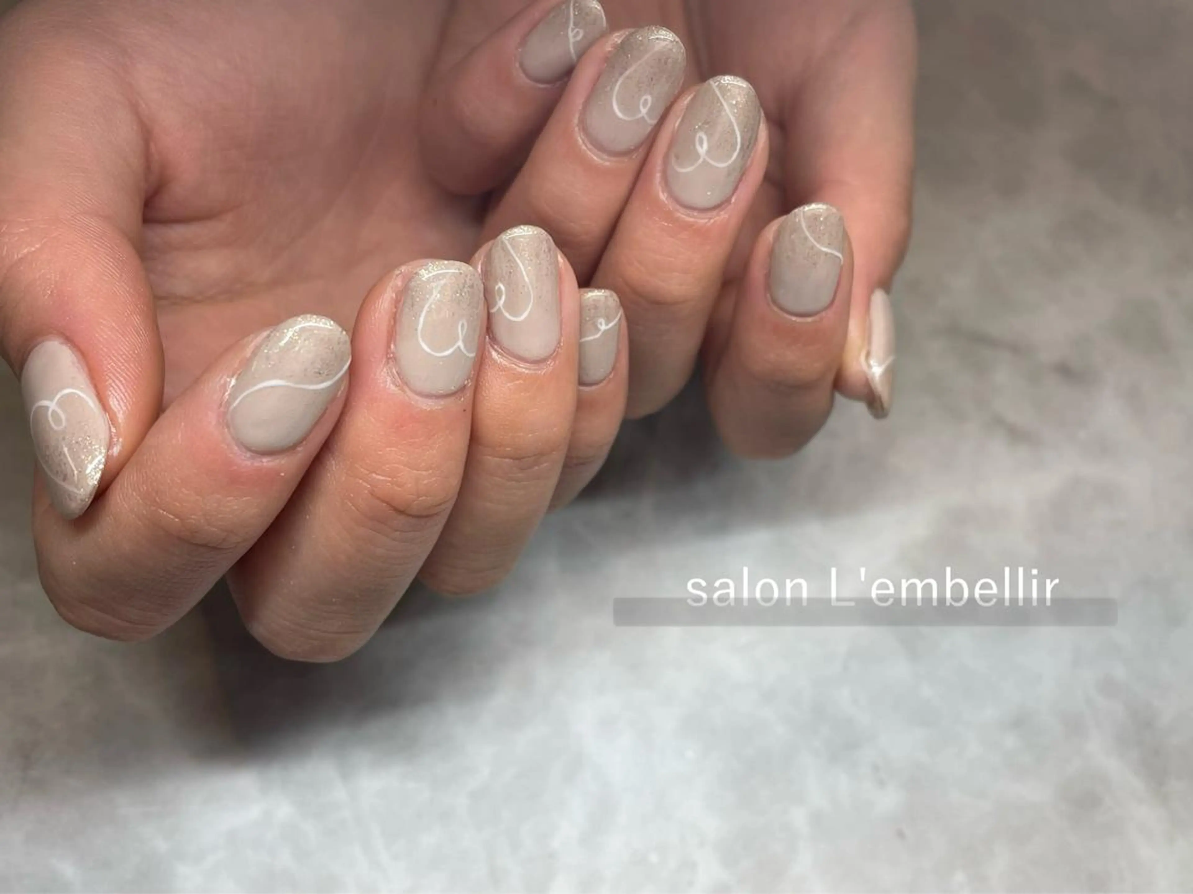 ネイル ハート salon L'embellirのネイルデザイン