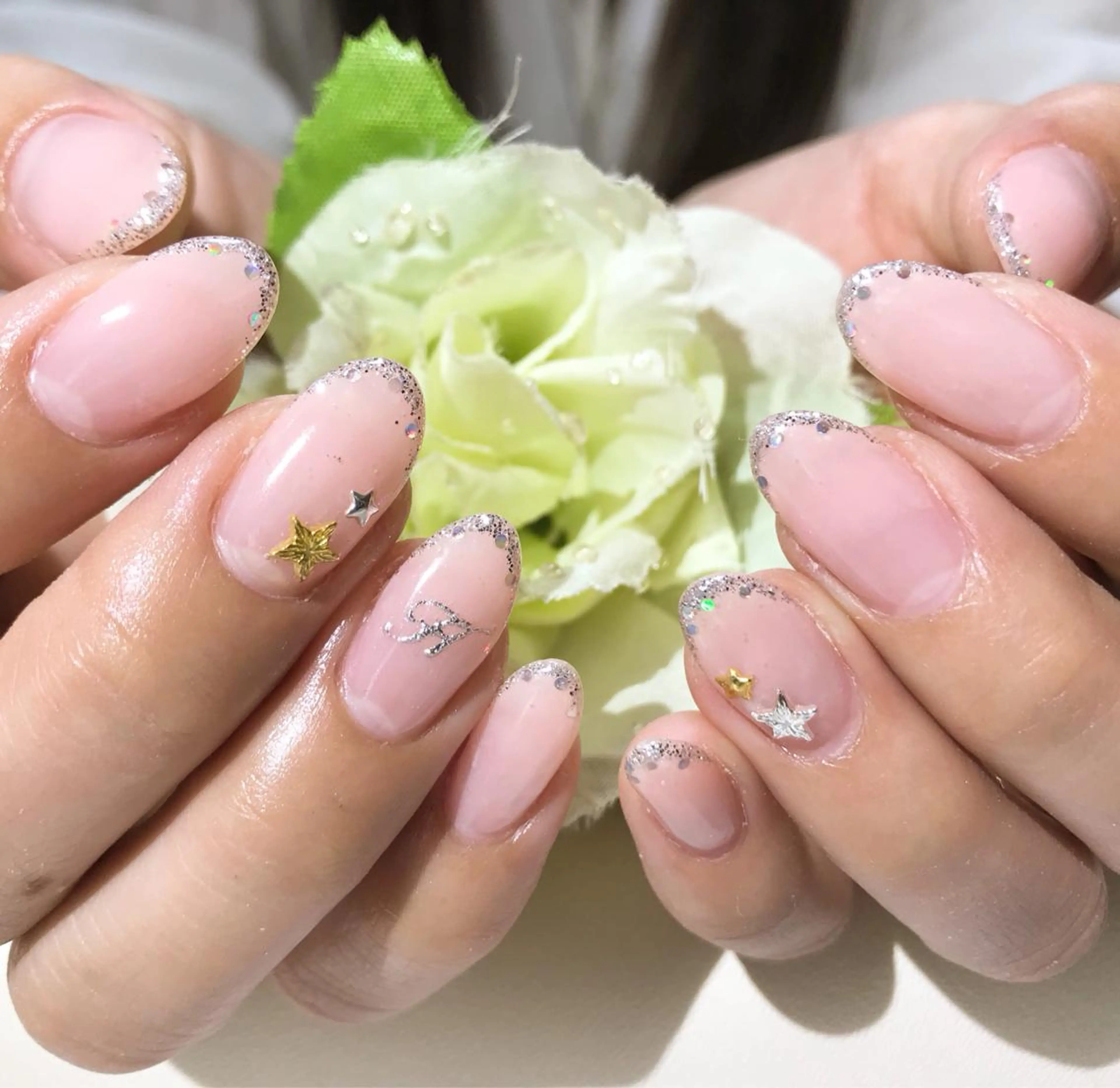 ネイル フットネイル グラデーション ラメ(グリッター) ピンク シンプルネイル ネイル フフラ所属・nail fufla ♡yamane♡のネイルデザイン