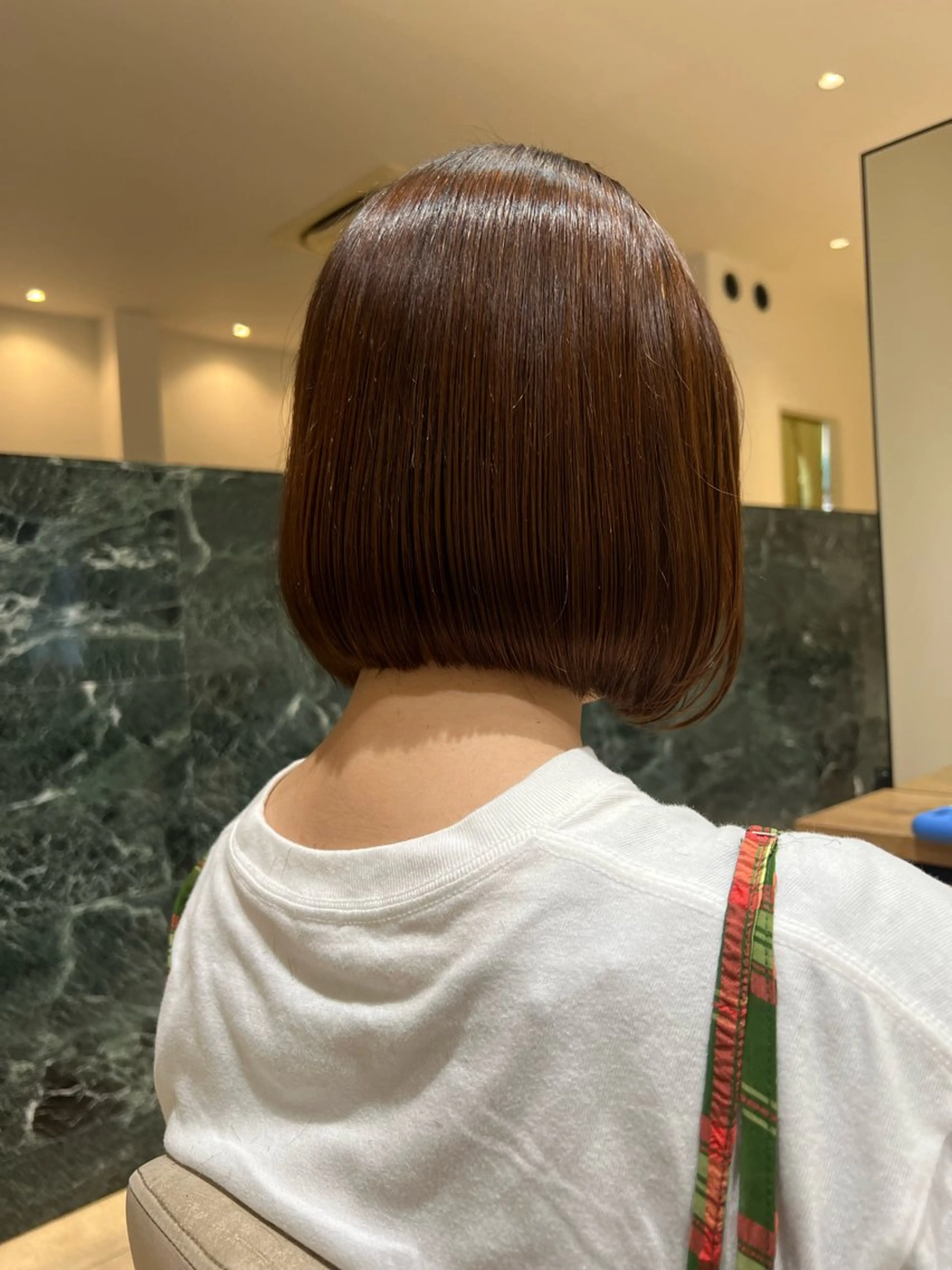 ミディアム カット ヘアカラー トリートメント 艶髪/髪質改善 【熊野隼人】のヘアスタイル