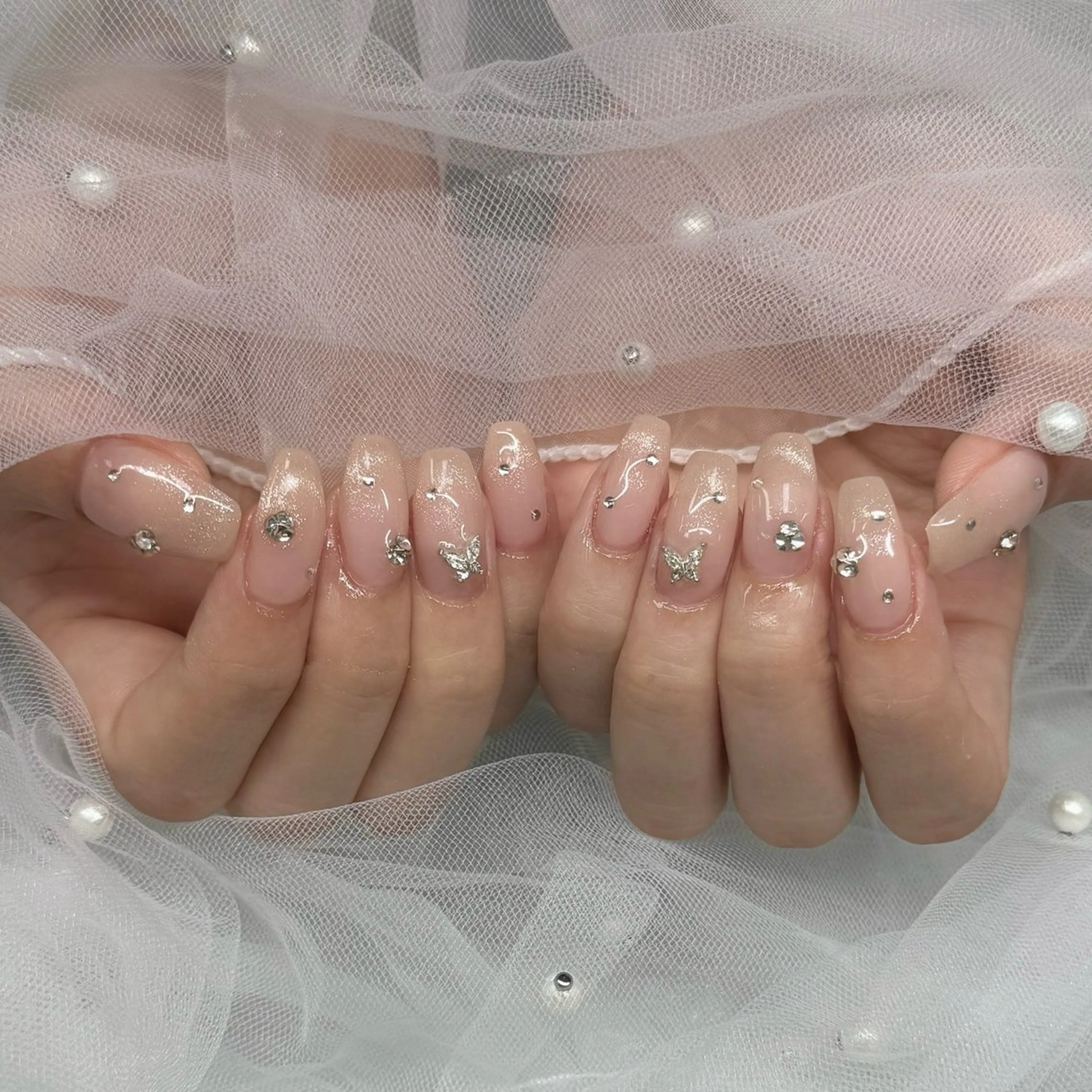 ネイル ハンドネイル ハンドケア 🎀sao🎀銀座 韓国/ワンホンネイルのネイルデザイン