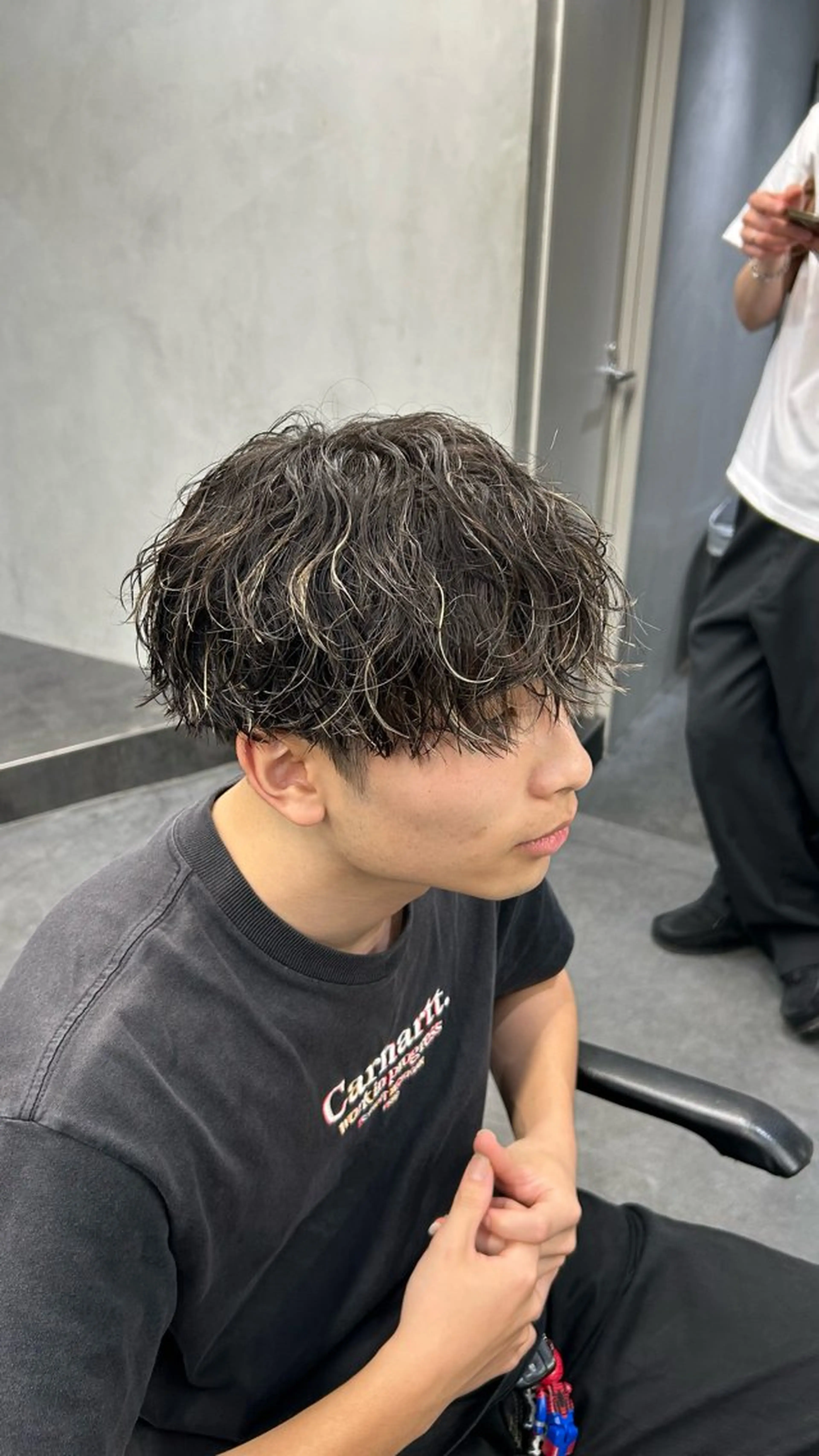 パーマ メンズ 藤平海音/fifth PARKのヘアスタイル