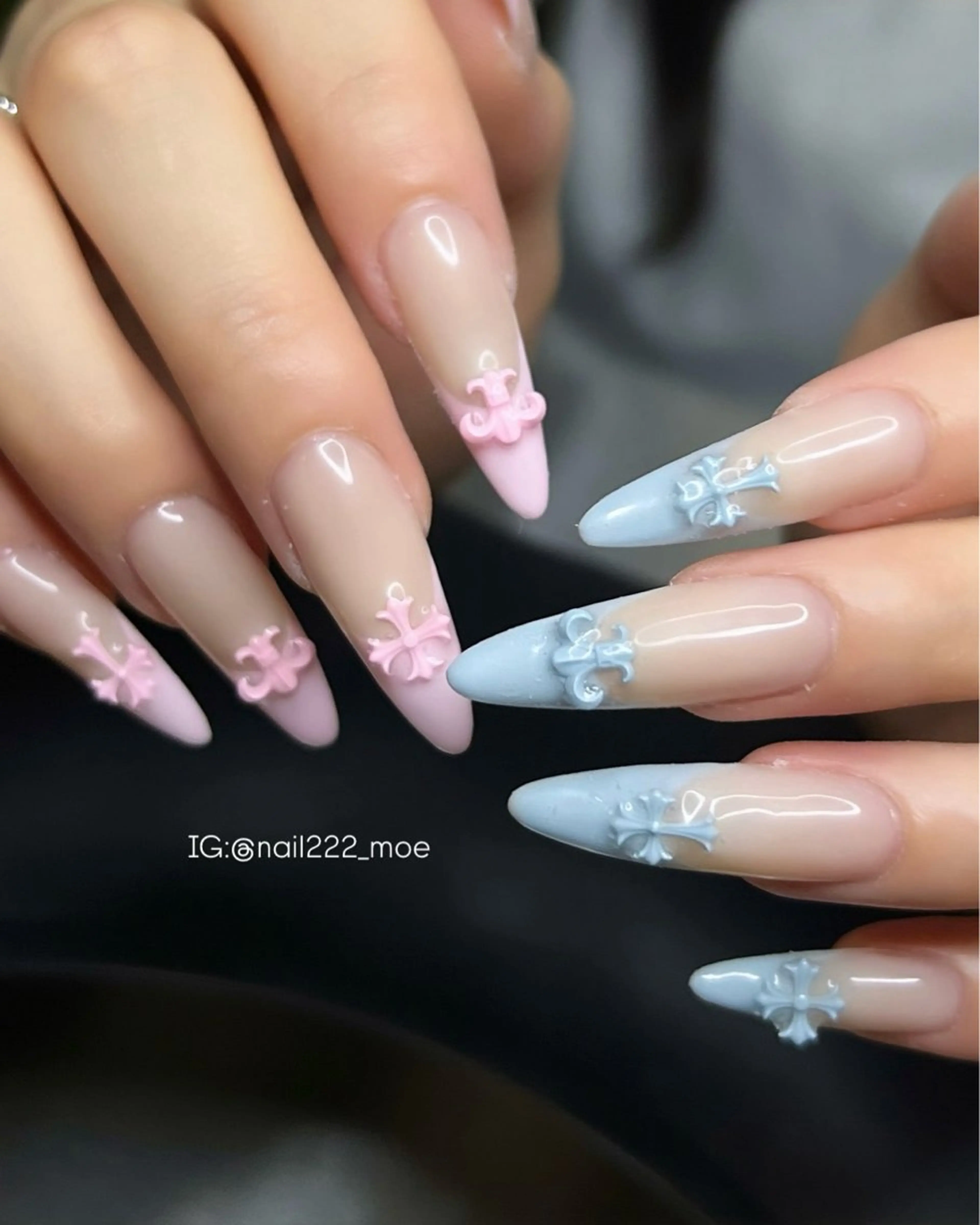 ネイル パステルネイル ワンホンネイル ハンドネイル ⟡.*222⋰˚☆ MöEのネイルデザイン