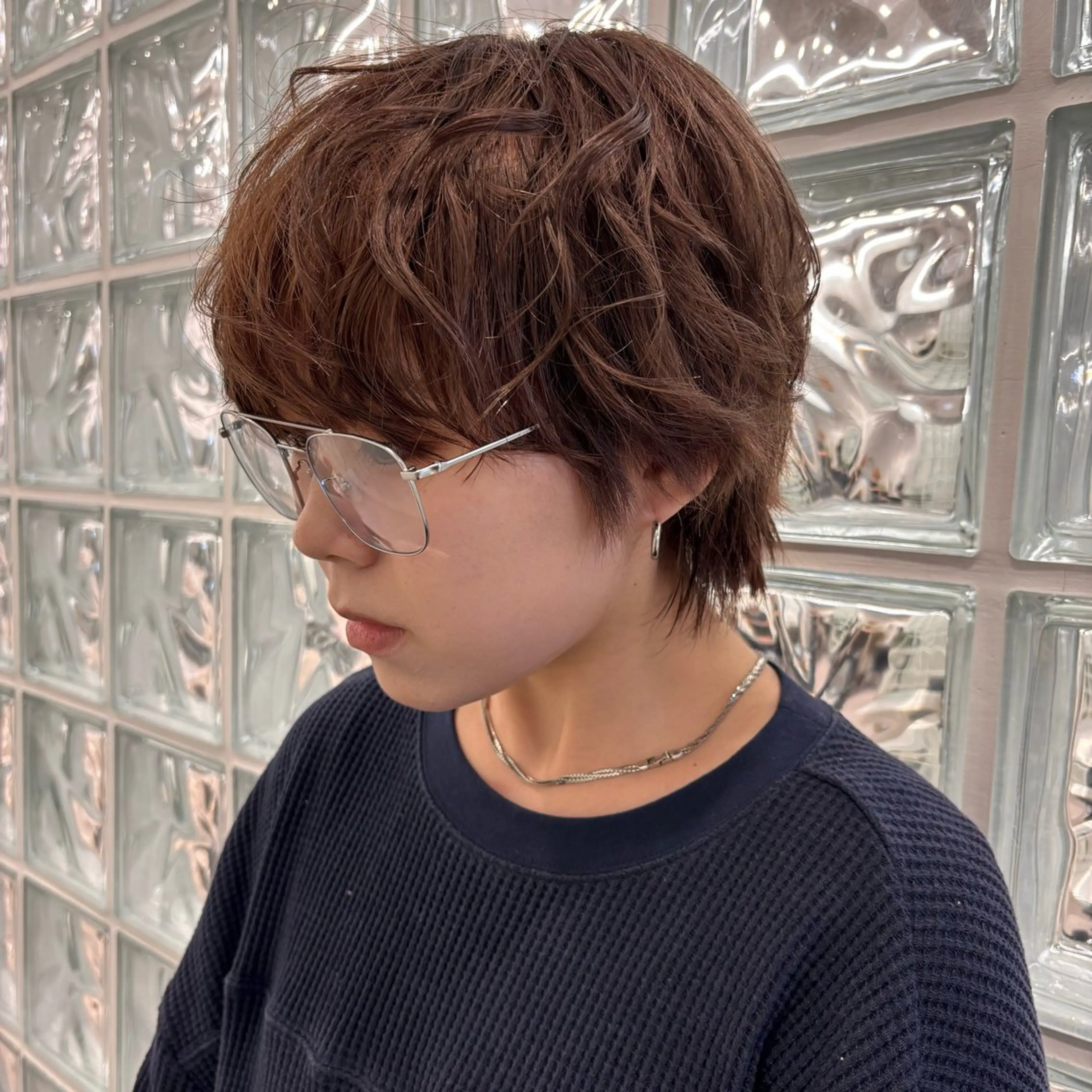 ショート ヘアカラー 似合わせ 暖色 カラー🫧MIU☆のヘアスタイル