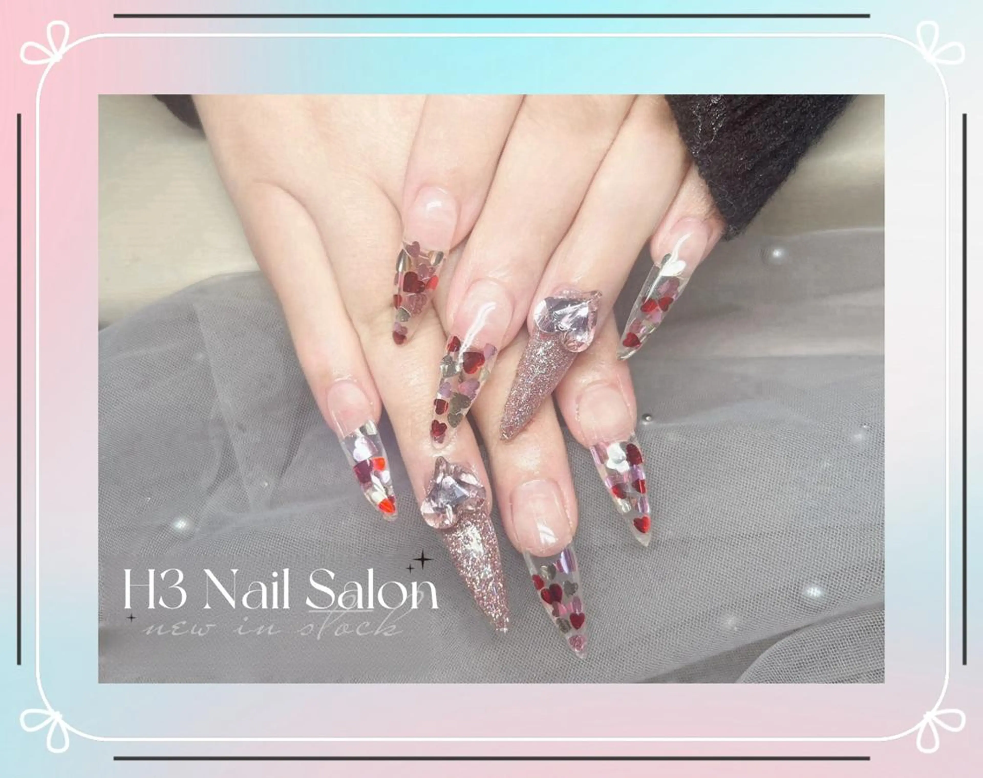 ★【期間限定セール】120分時間内 チップ長さ出し×ワンカー/ラメグラ パーツ付け放題！の写真