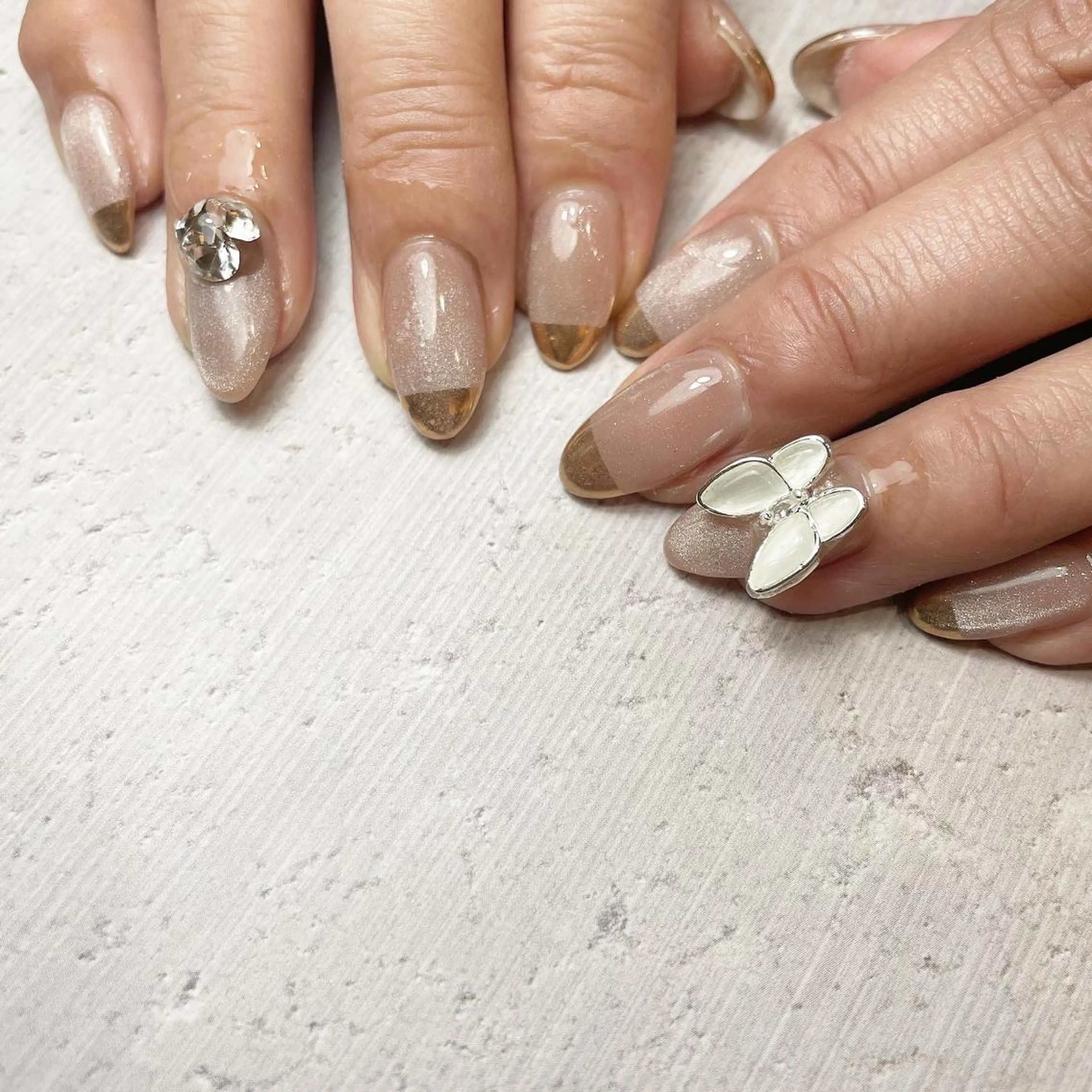 ロング ネイル 持ち込み nail&eyelash mate所属・京都/東向日/桂 ayumiのネイルデザイン