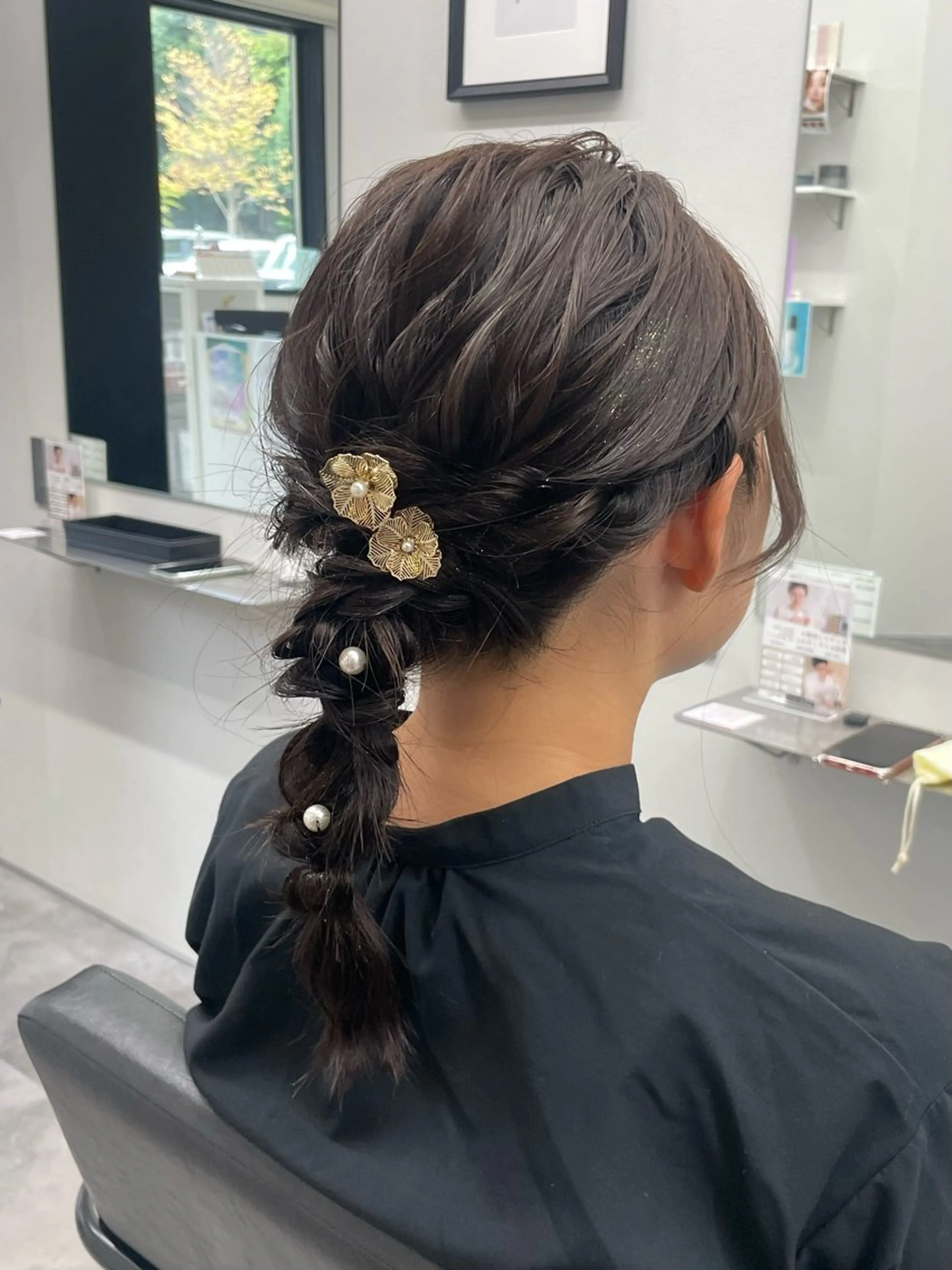 セミロング 鎌取/透明感カラー /ボブ/顔まわりのヘアスタイル