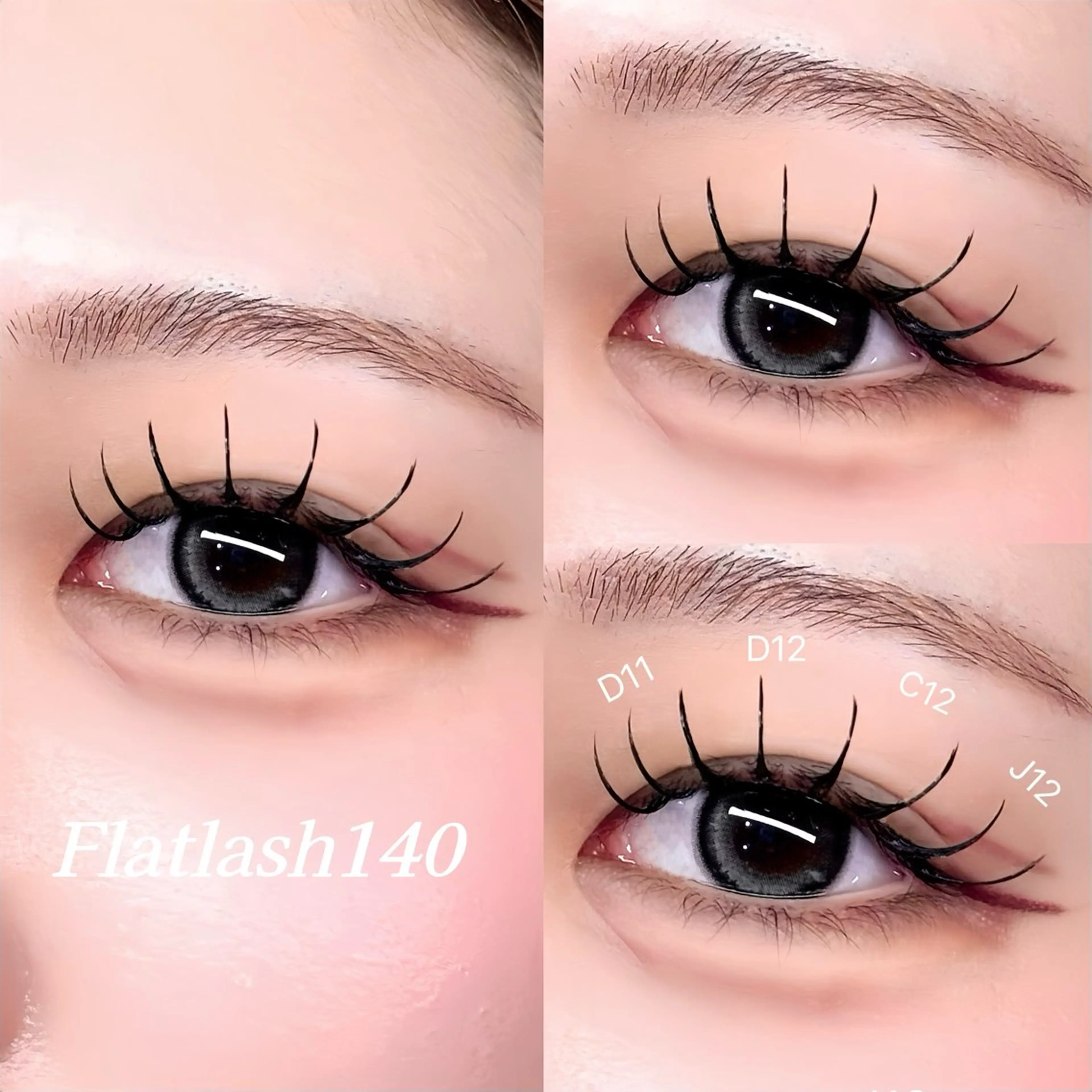 マツエク・マツパ パリジェンヌラッシュリフト マツエク NANAMI🖤 ‎のマツエク・マツパデザイン