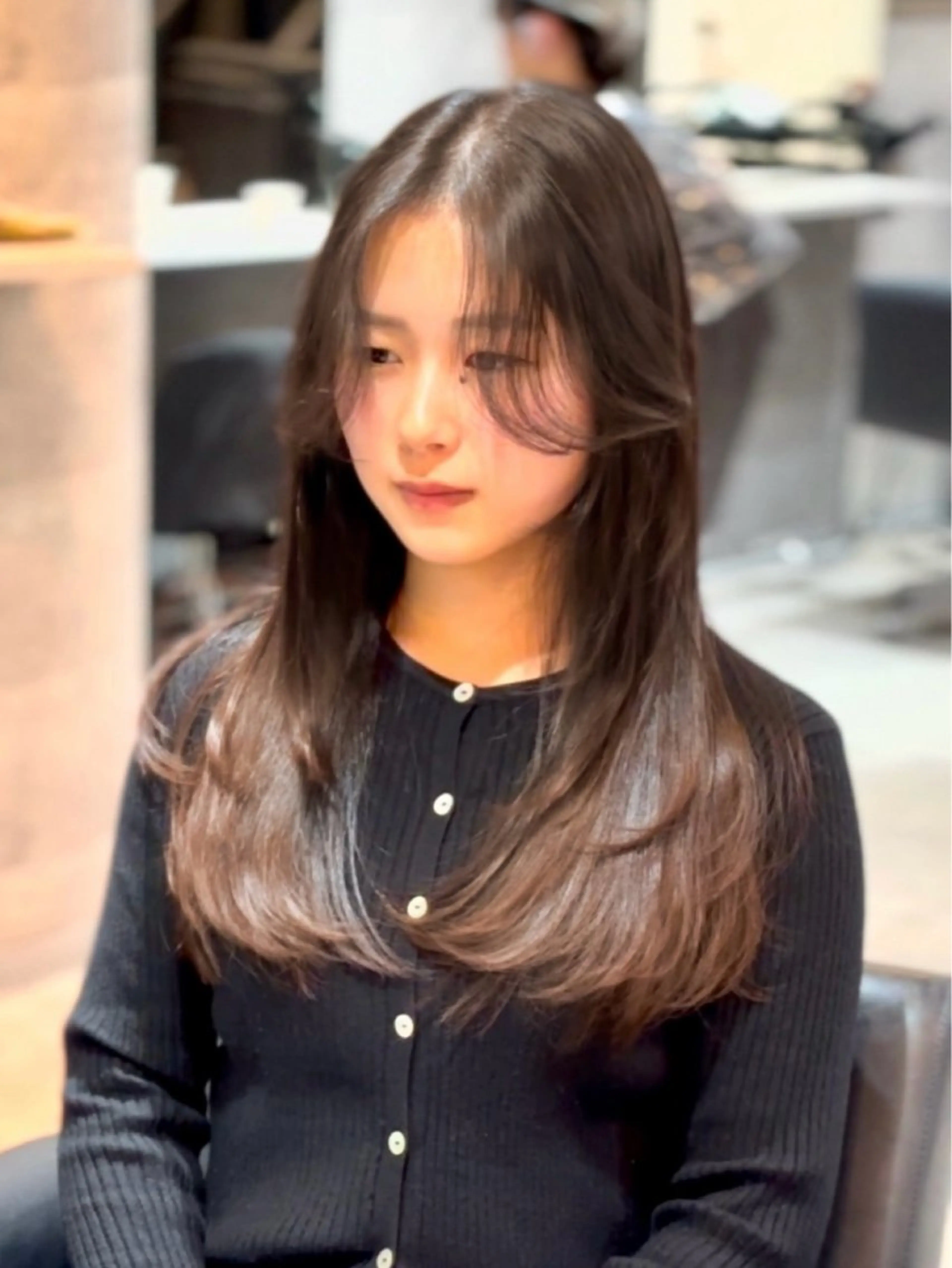 ロング カット ヘアカラー トリートメント 新宿/韓国メンズ RIKUパーマのヘアスタイル