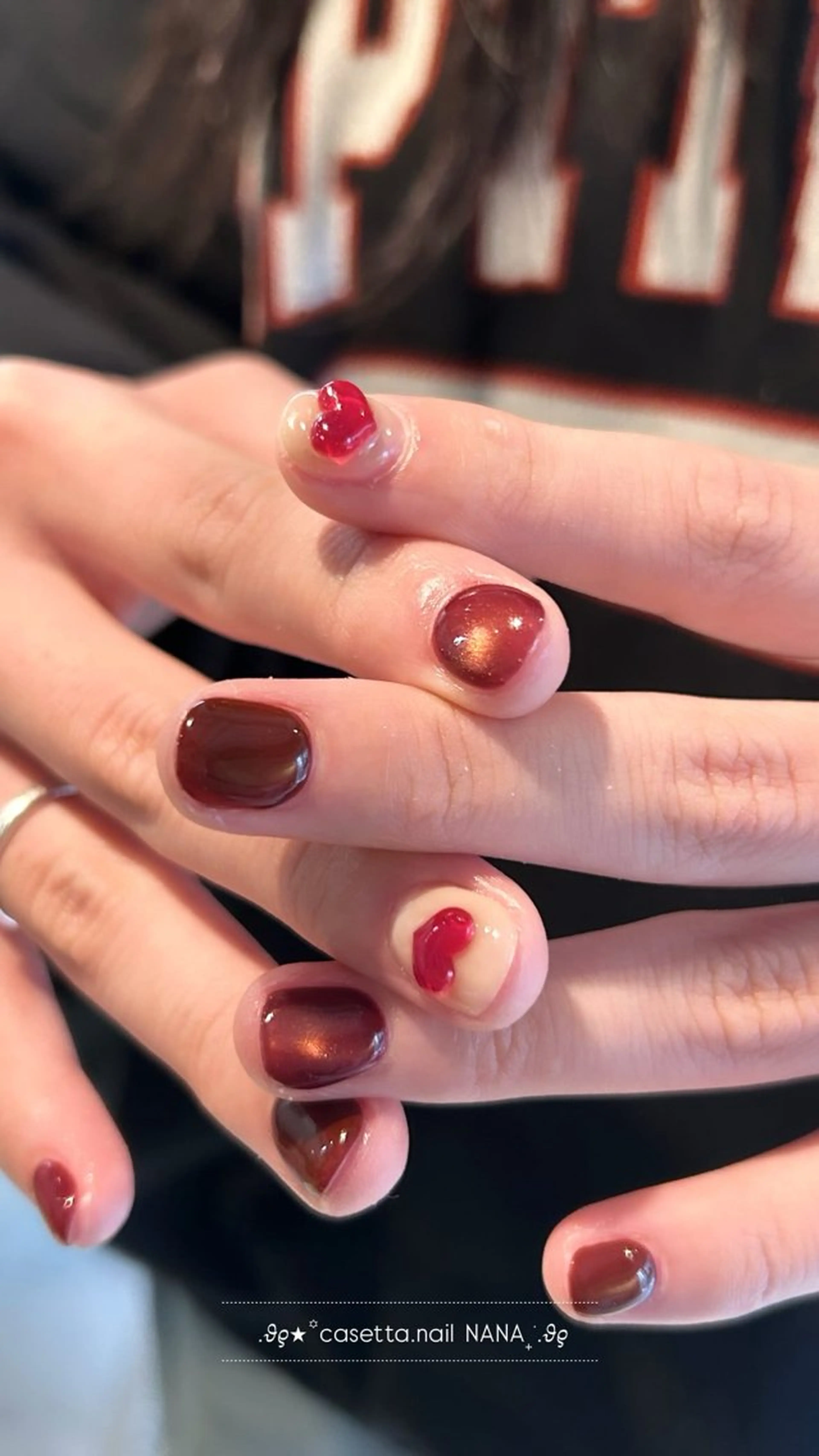 ネイル ボルドー casetta.nail所属・casetta namiのネイルデザイン