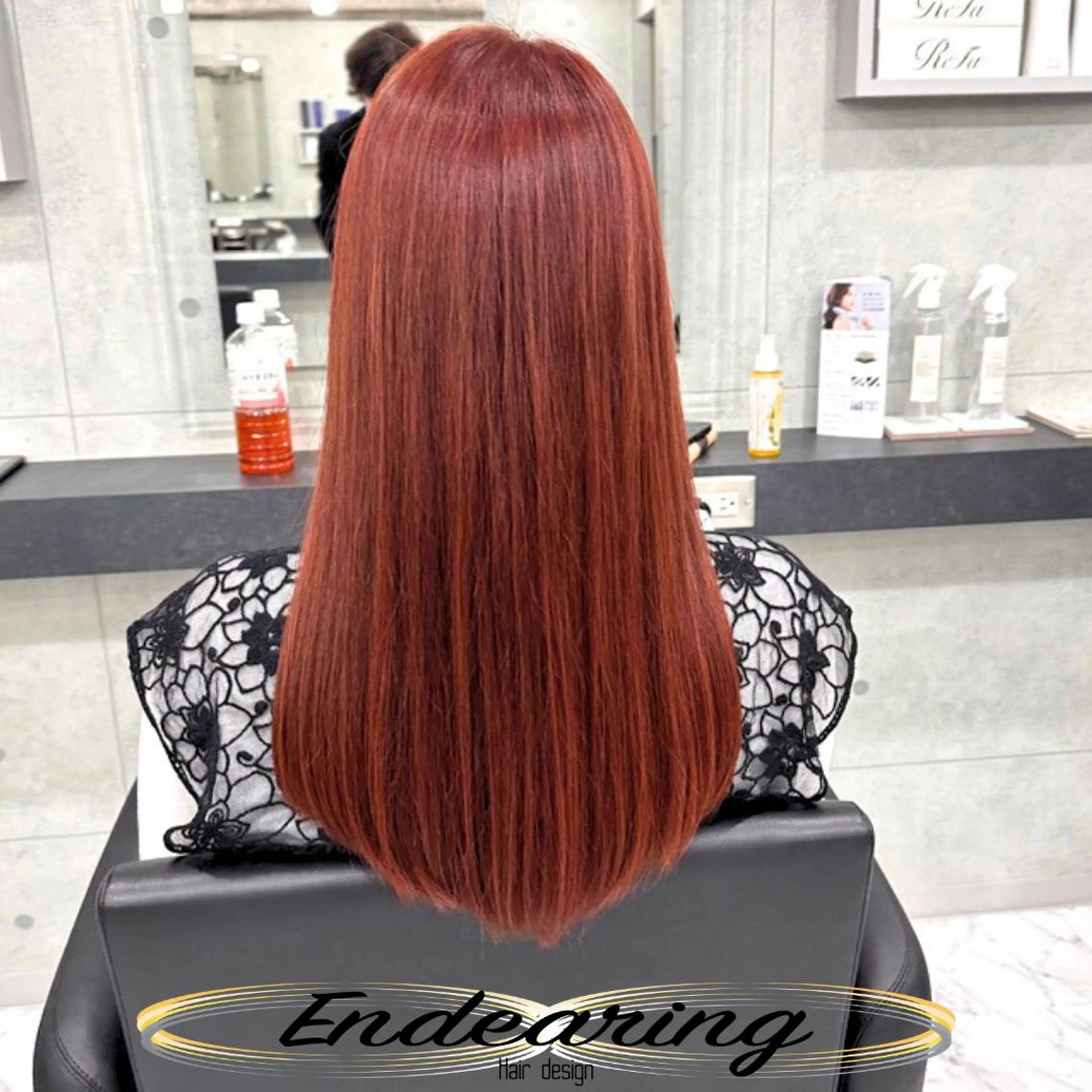 カラー アディクシーカラー 透明感カラー オレンジ オレンジピンク ピンクカラー ヘアカラー Endearing 銀座/YOKOのヘアスタイル