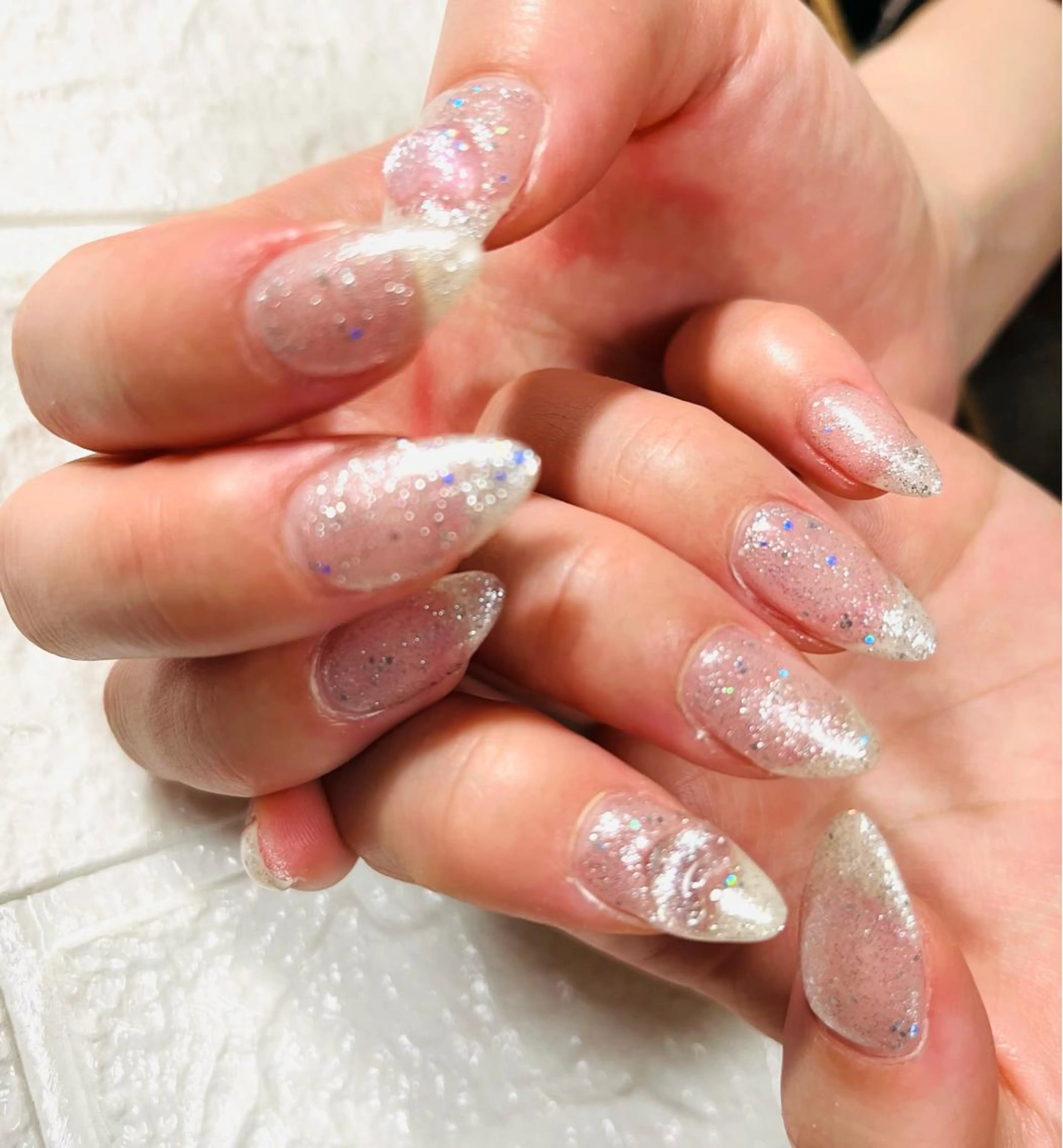 ネイル ハート ハンドネイル 安藤 Charlotteのネイルデザイン