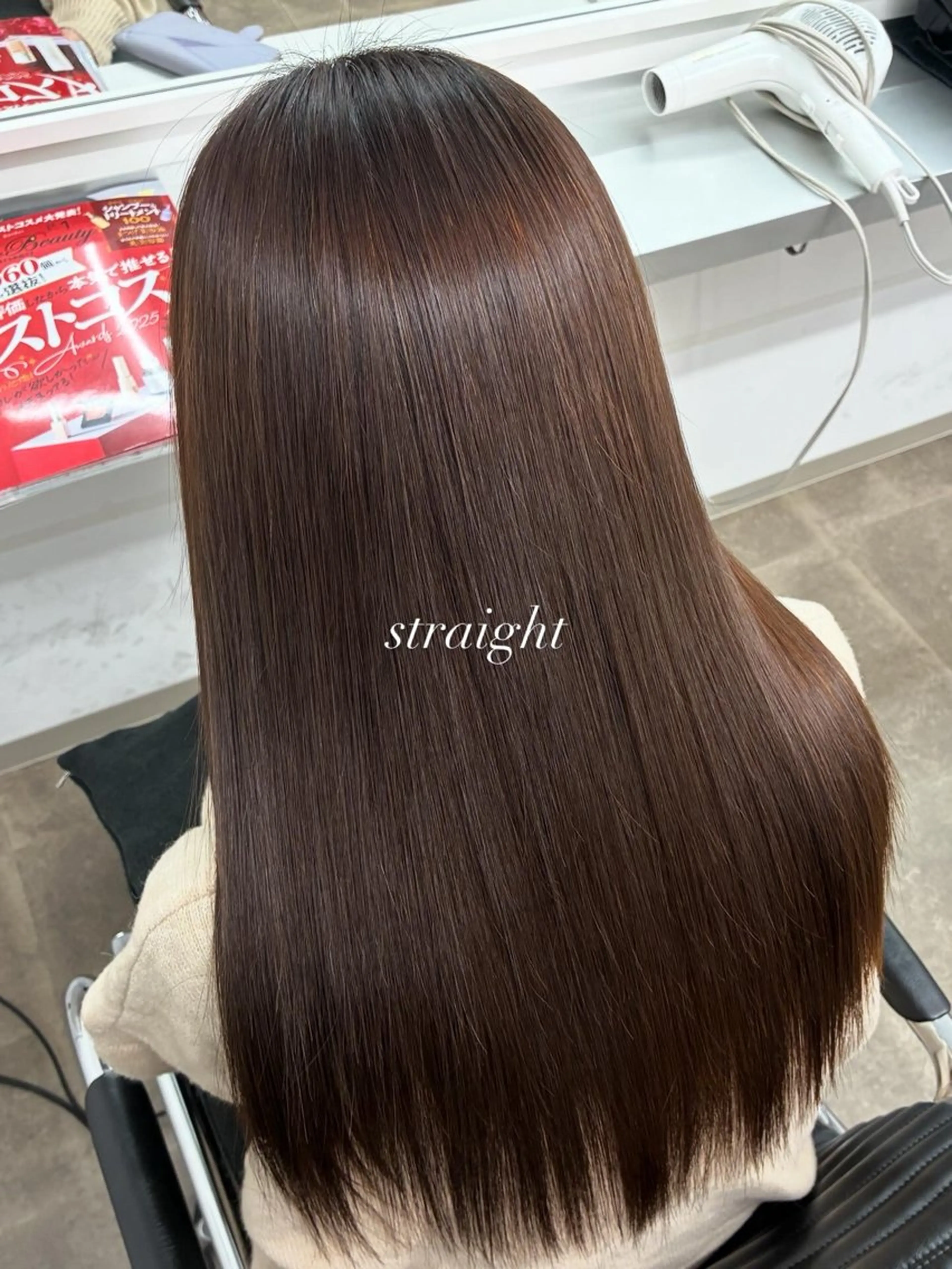 ロング パーマ ロング 縮毛矯正 縮毛矯正 ENV船橋 櫻井ちののヘアスタイル