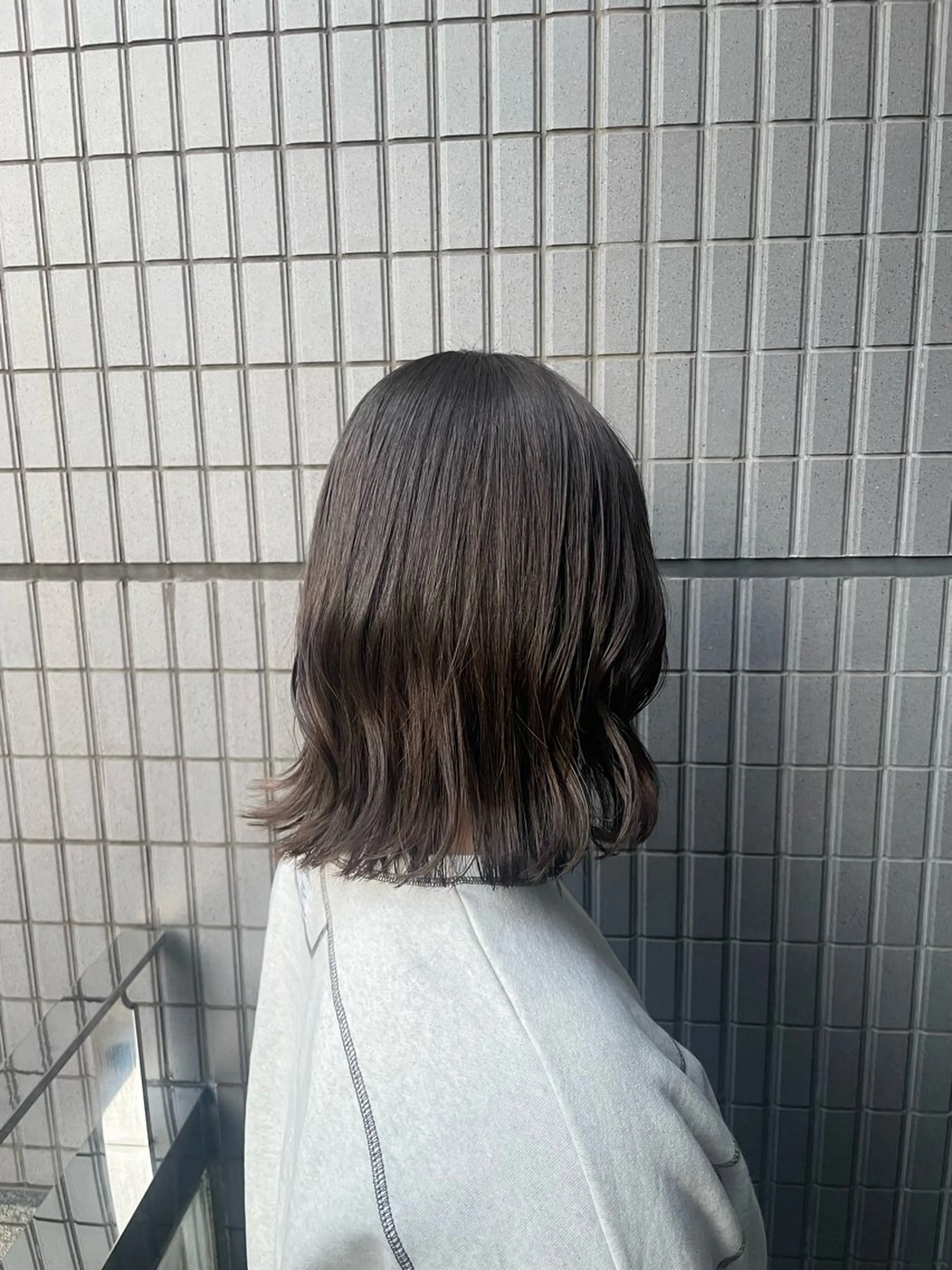 セミロング カラー メンズ カット ヘアカラー 野町好花 レイヤー/髪質改善のヘアスタイル