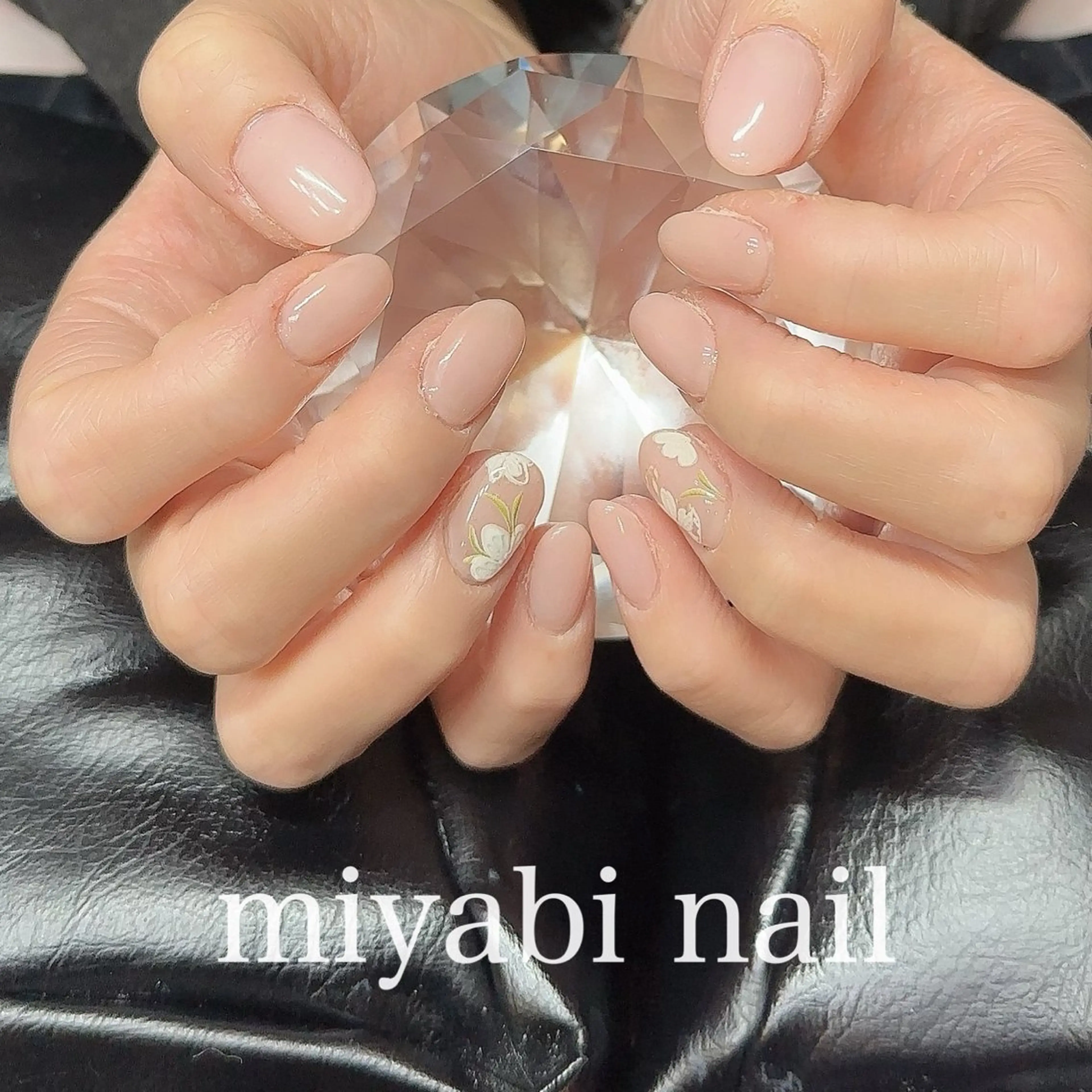 ネイル アートネイル フラワーネイル ジェルネイル 持ち込み オフィスネイル ハンドネイル miyabi nail 桂川駅近くのネイルデザイン