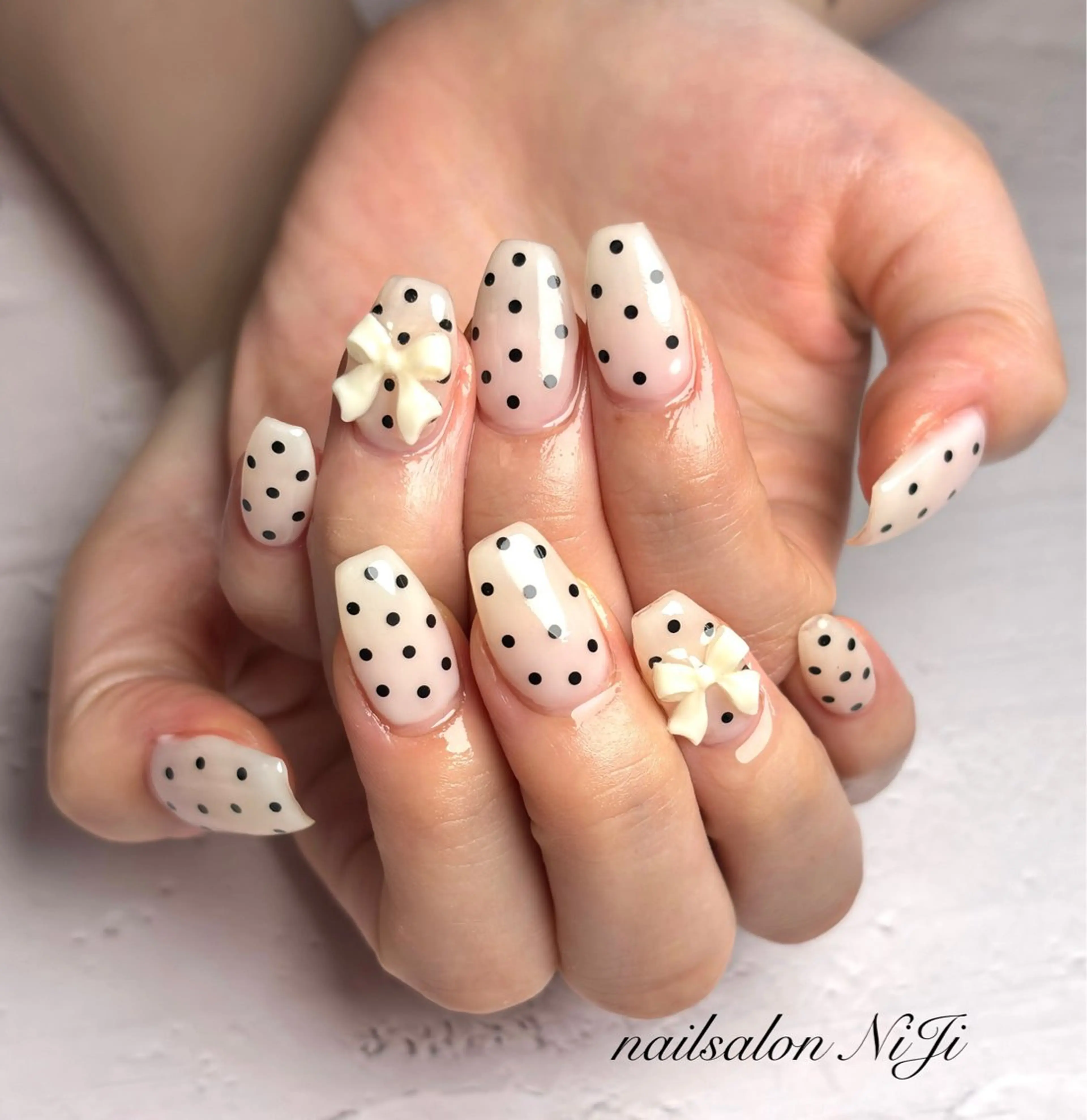 ネイル 長さ出し nailsalon N iＪｉのネイルデザイン