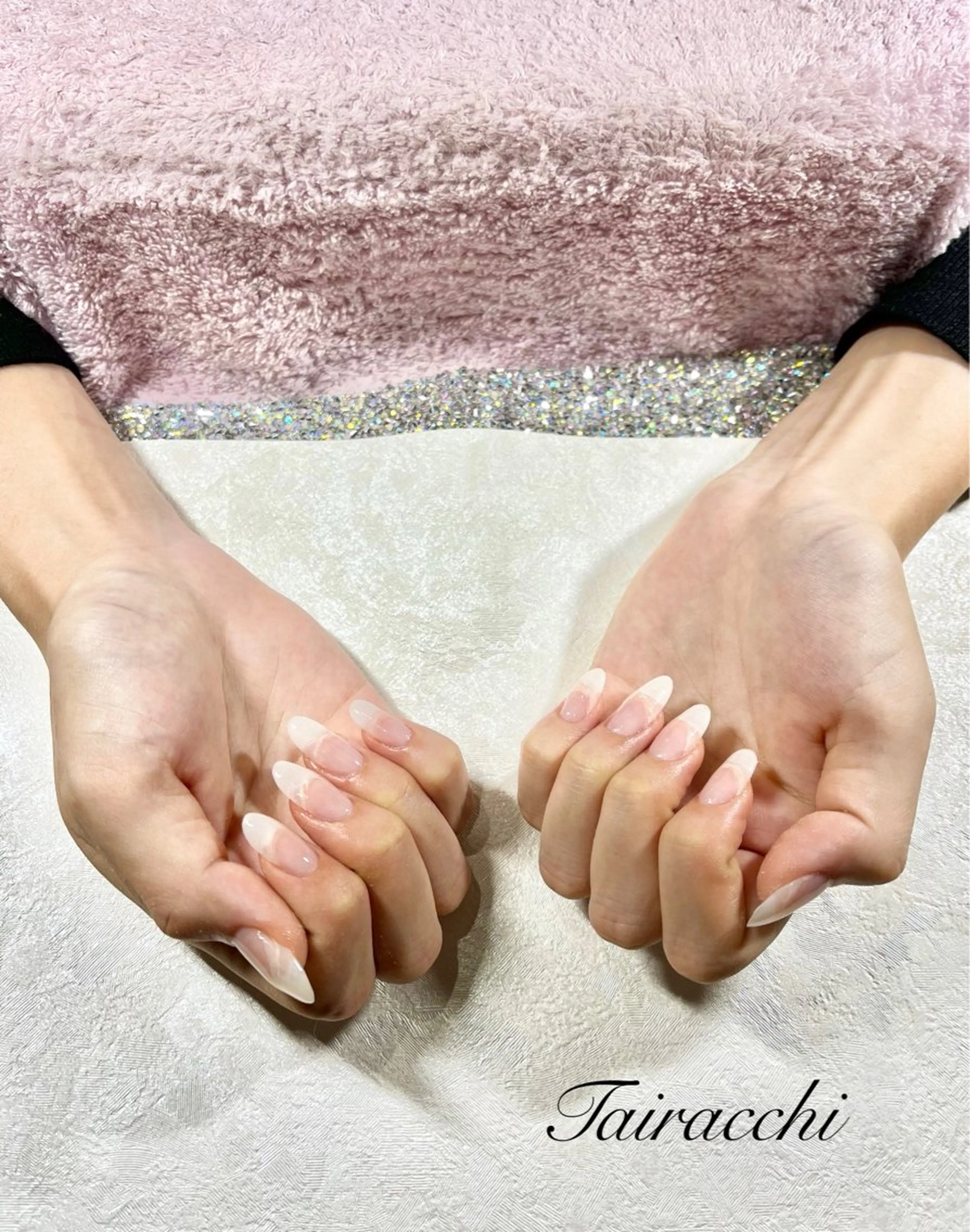 ネイル クリアネイル 長さ出し ジェルネイル スカルプネイル ハンドネイル Tairacchi ﾀｲﾗｯﾁのエステ・リラクイメージ