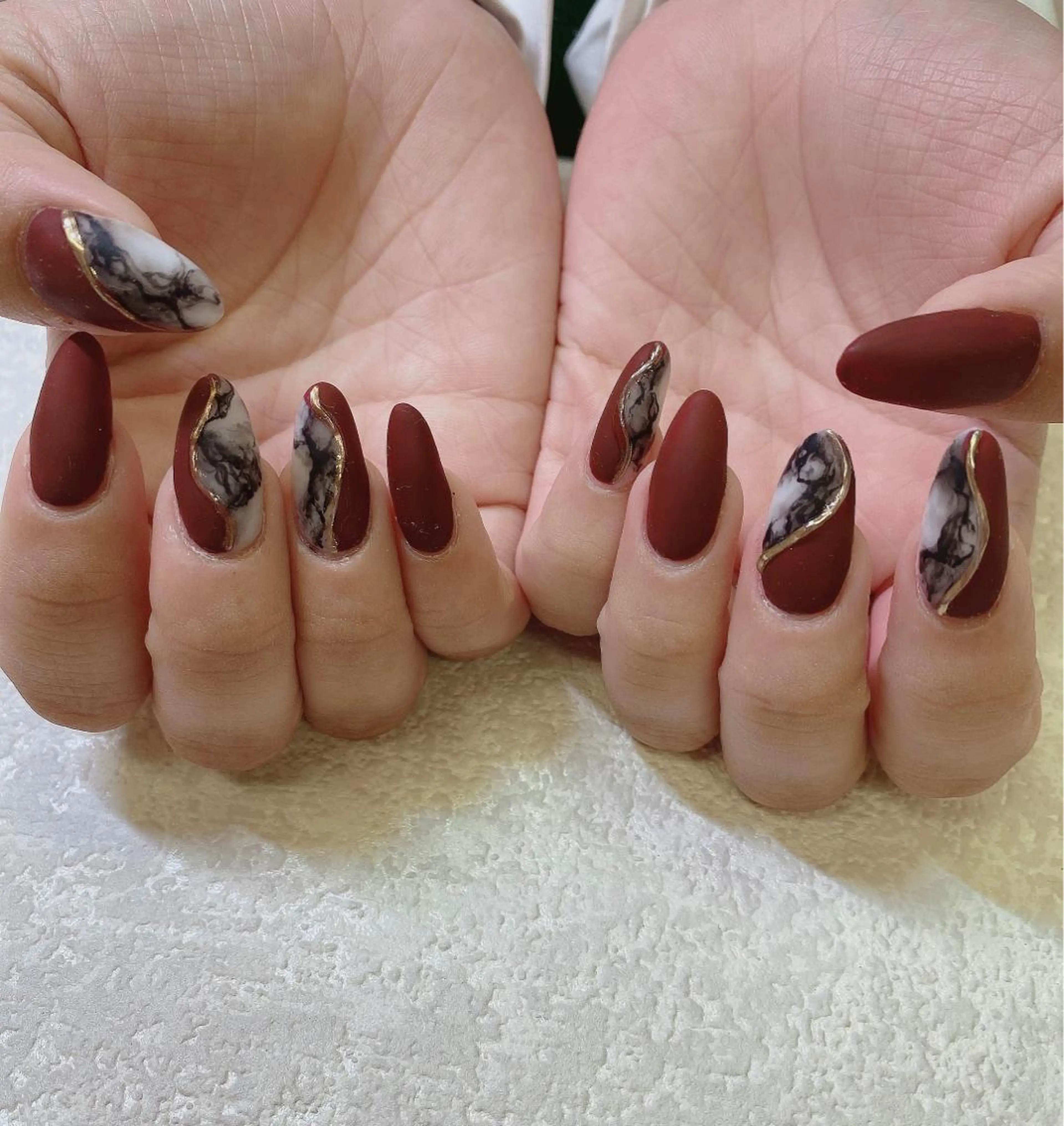 ミディアム ハンドネイル JNA認定講師🌸 RIEのネイルデザイン