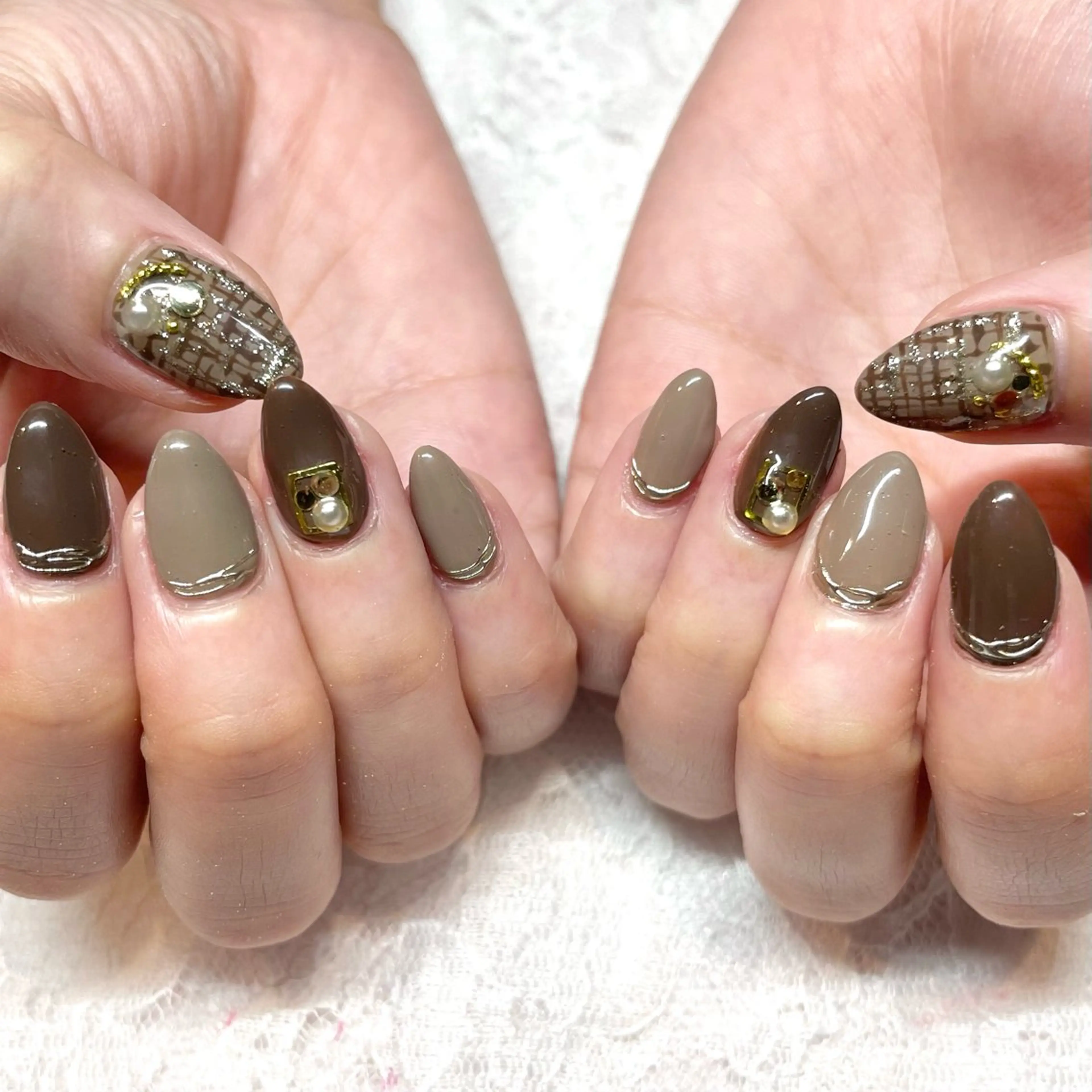 ネイル ハンドネイル Nail ヌシん家 AKANEのネイルデザイン