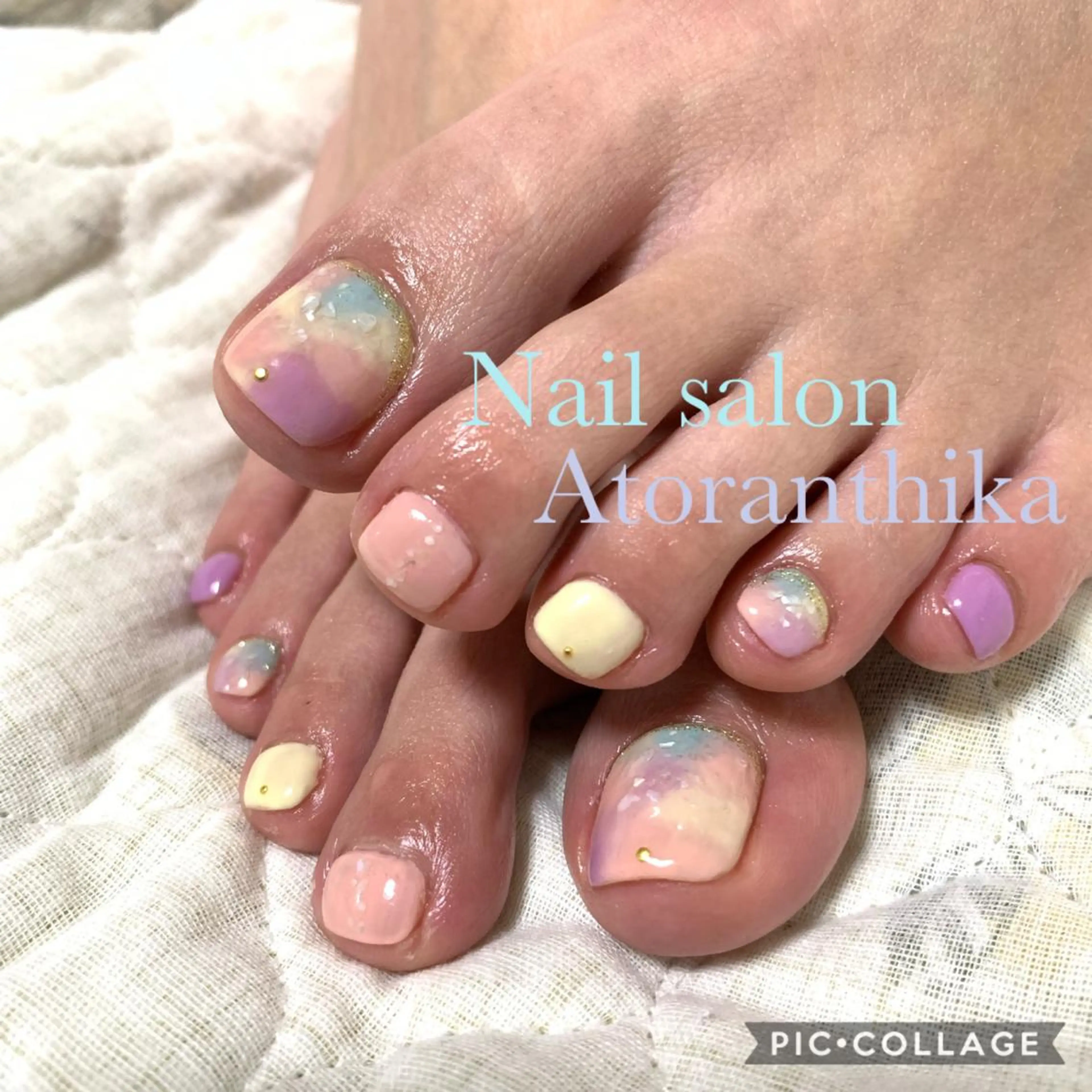 ネイル フットネイル フットネイル Nail salon Atlantica所属・Nail salon ✩ ｱﾄﾗﾝﾃｨｶのネイルデザイン