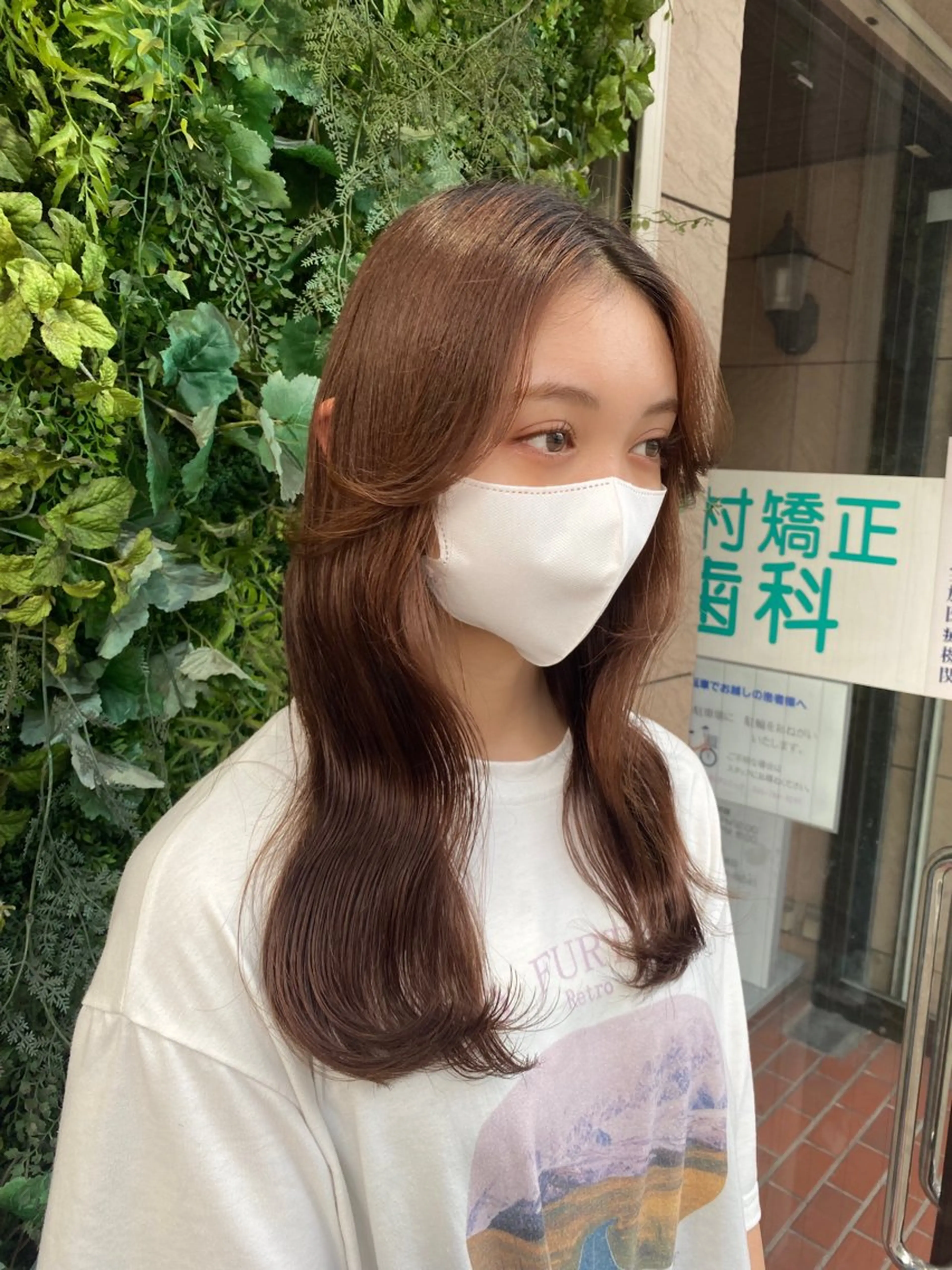 ロング カット 透明感カラー/韓国 ヘア🩶yuri🩵のヘアスタイル