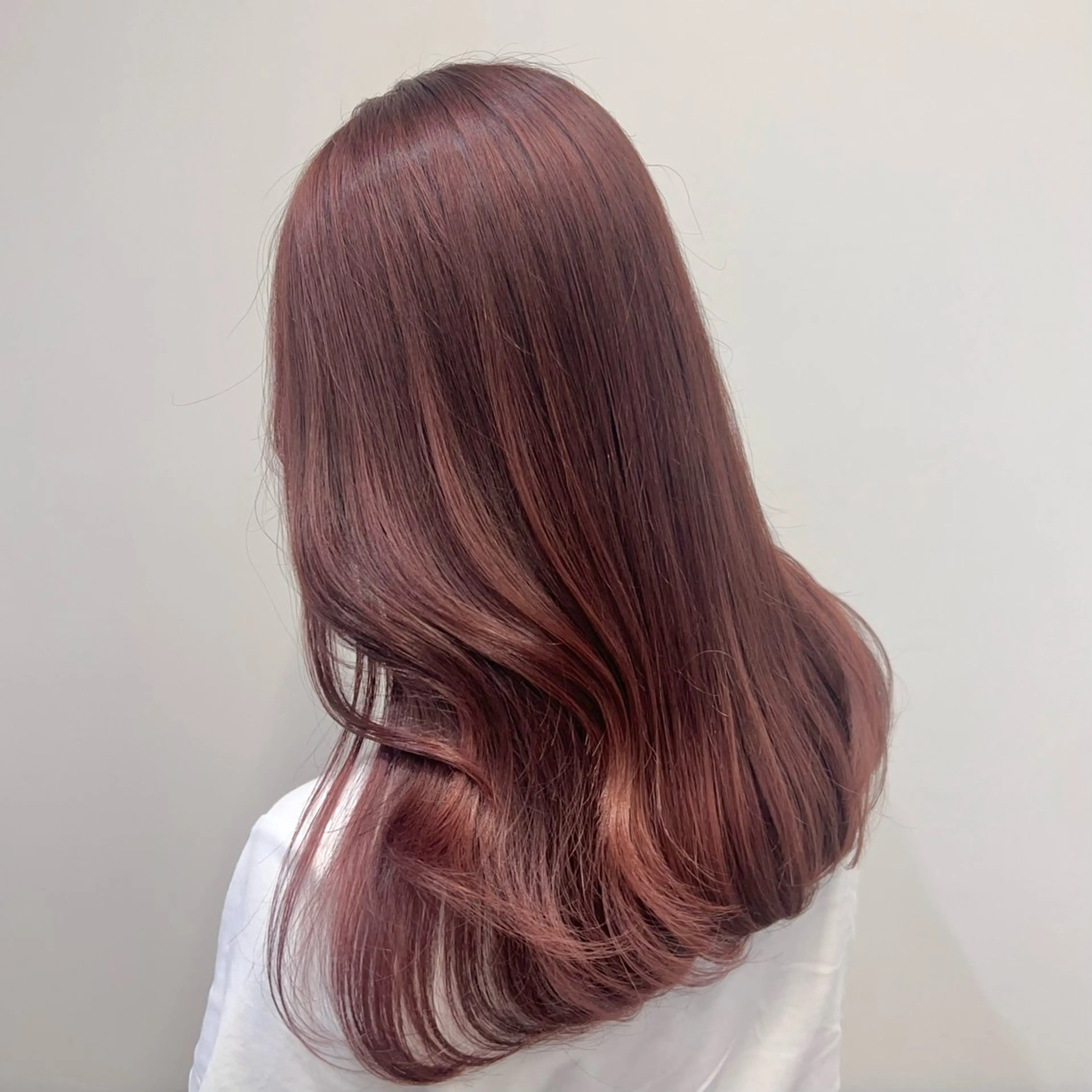 セミロング ピンクブラウン giinii横浜所属・giinii/ SAORI🐚🫧のヘアスタイル