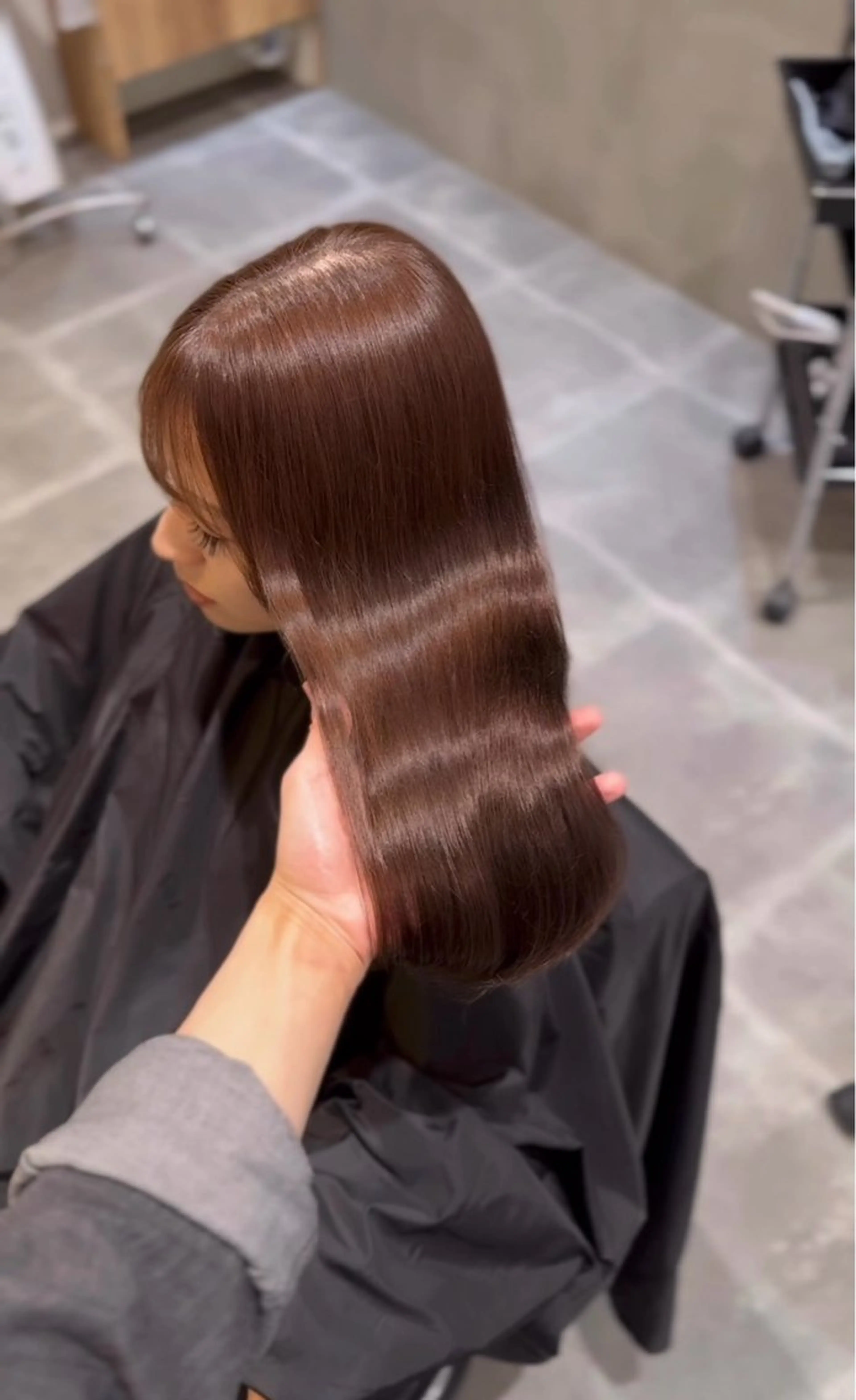 ロング カット ヘアカラー トリートメント 透明感カラー / 髪質改善　小川泰輝のヘアスタイル