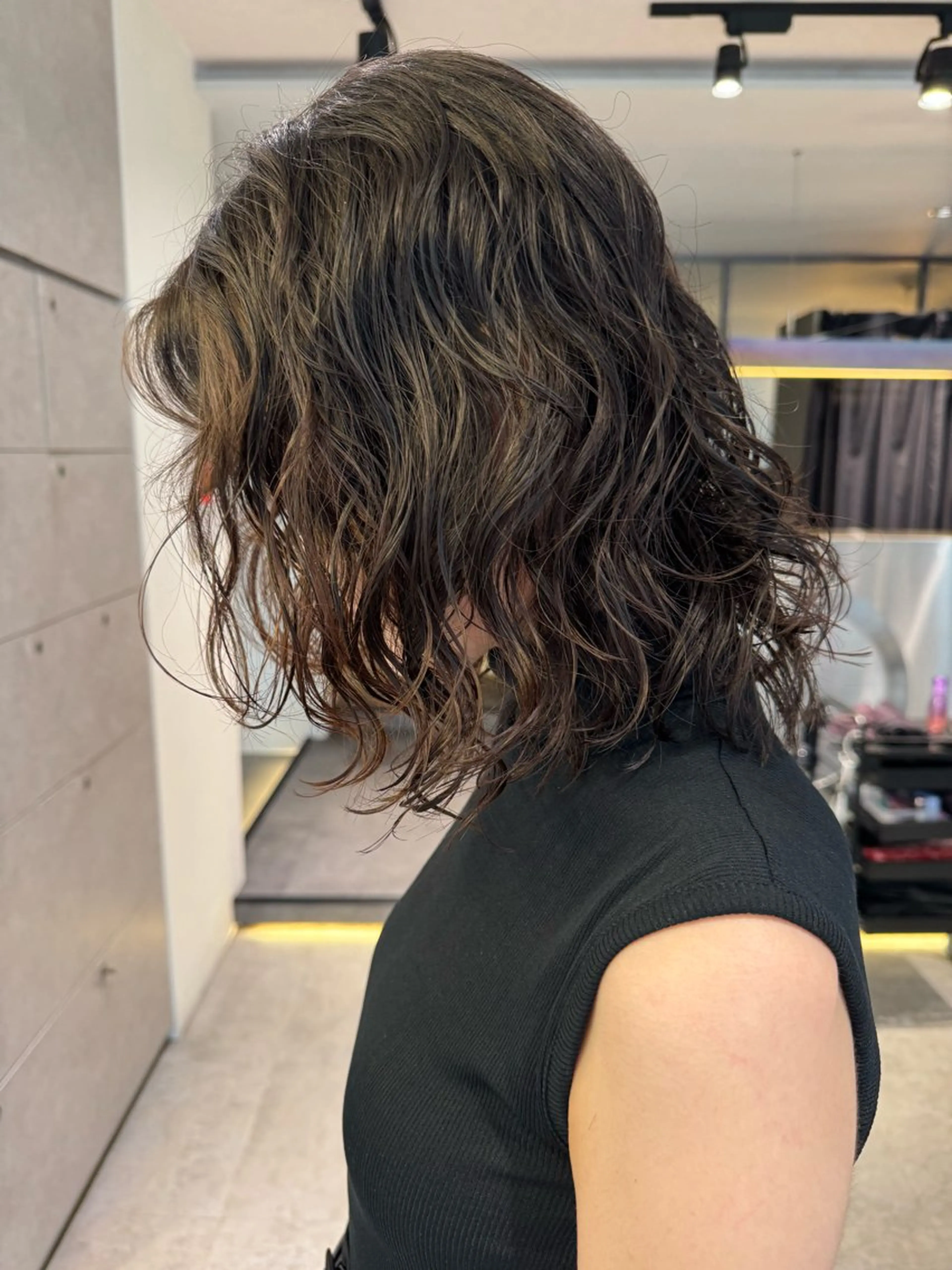 ミディアム パーマ ミディアムパーマ Qin shaire salon 原宿所属・🌿パーマ/ボブ/ レイヤー/Mikiのヘアスタイル