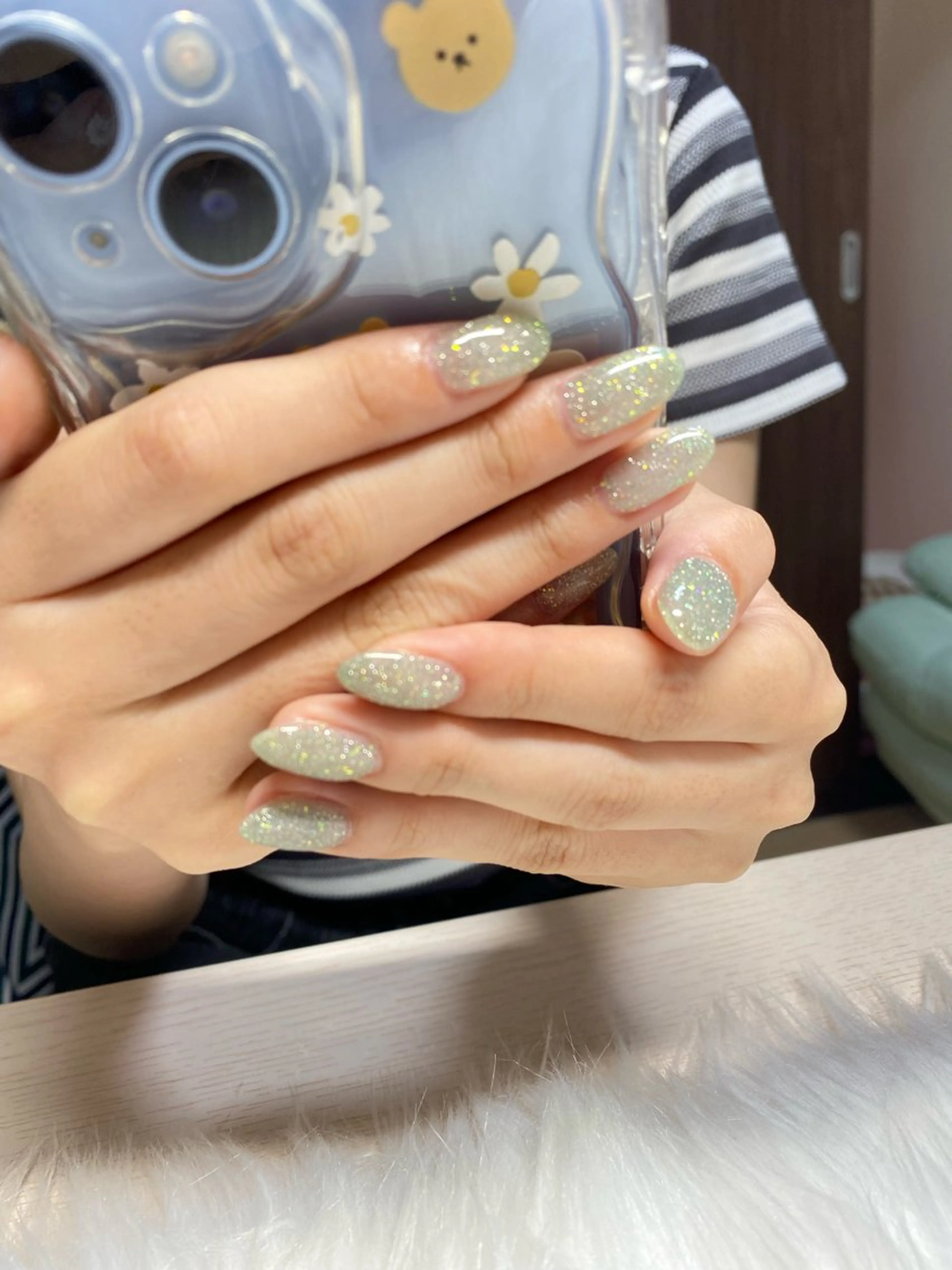 ネイル フラッシュネイル キラキラネイル 夏ネイル Nail Yunaのネイルデザイン