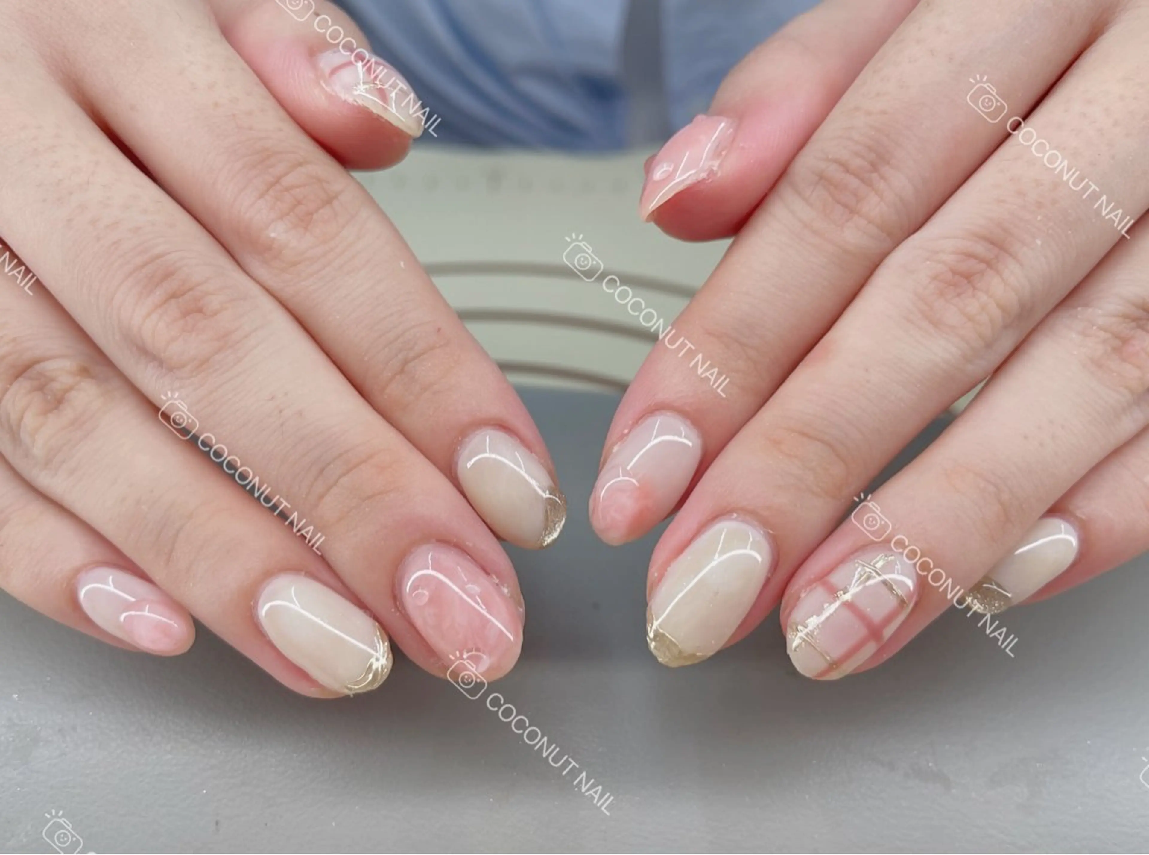 ネイル ハンドネイル 神田 ココナッツのネイルデザイン