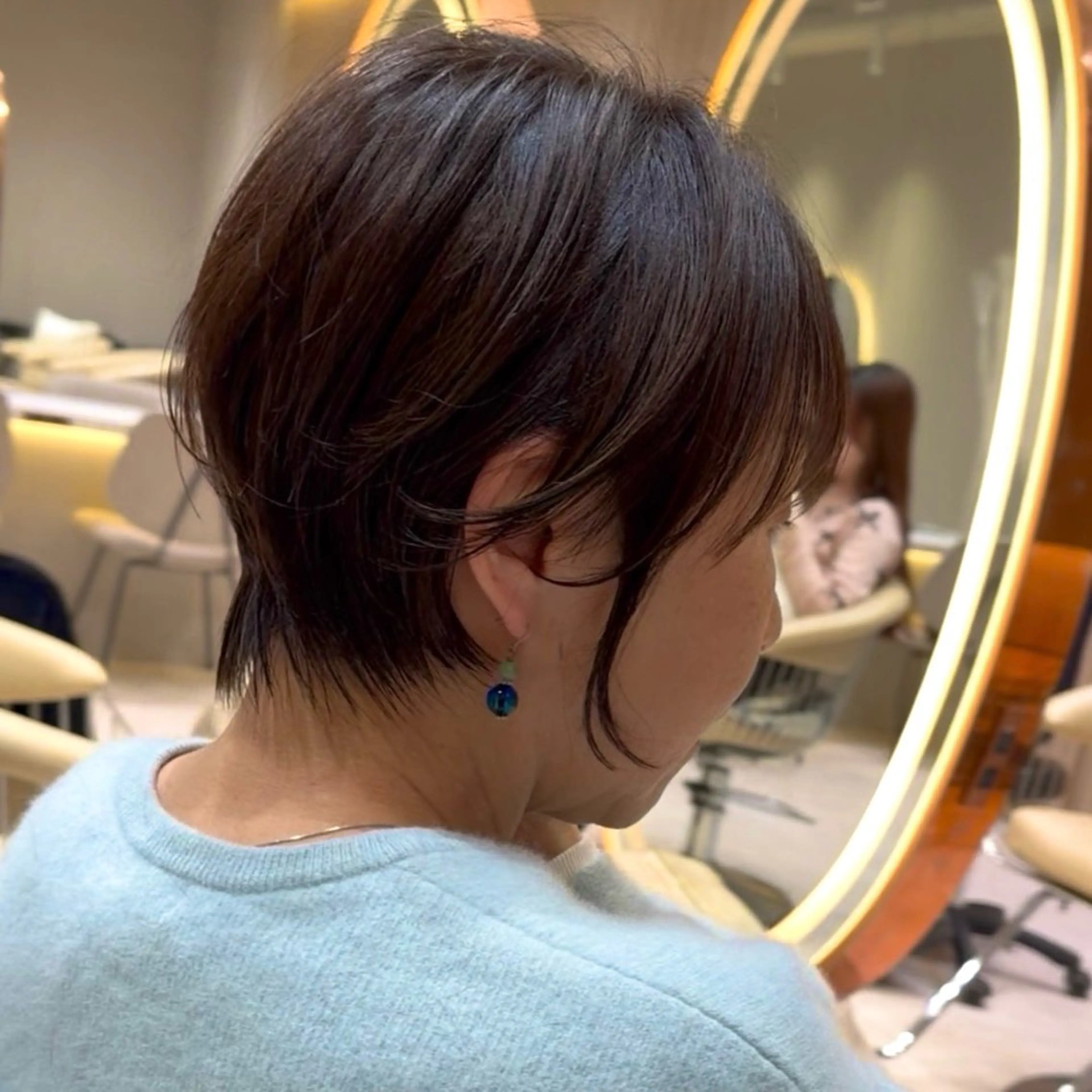 ショート カラー 似合わせカット カット ヘアカラー トリートメント レイヤー/髪質改善 Lond ambreのヘアスタイル