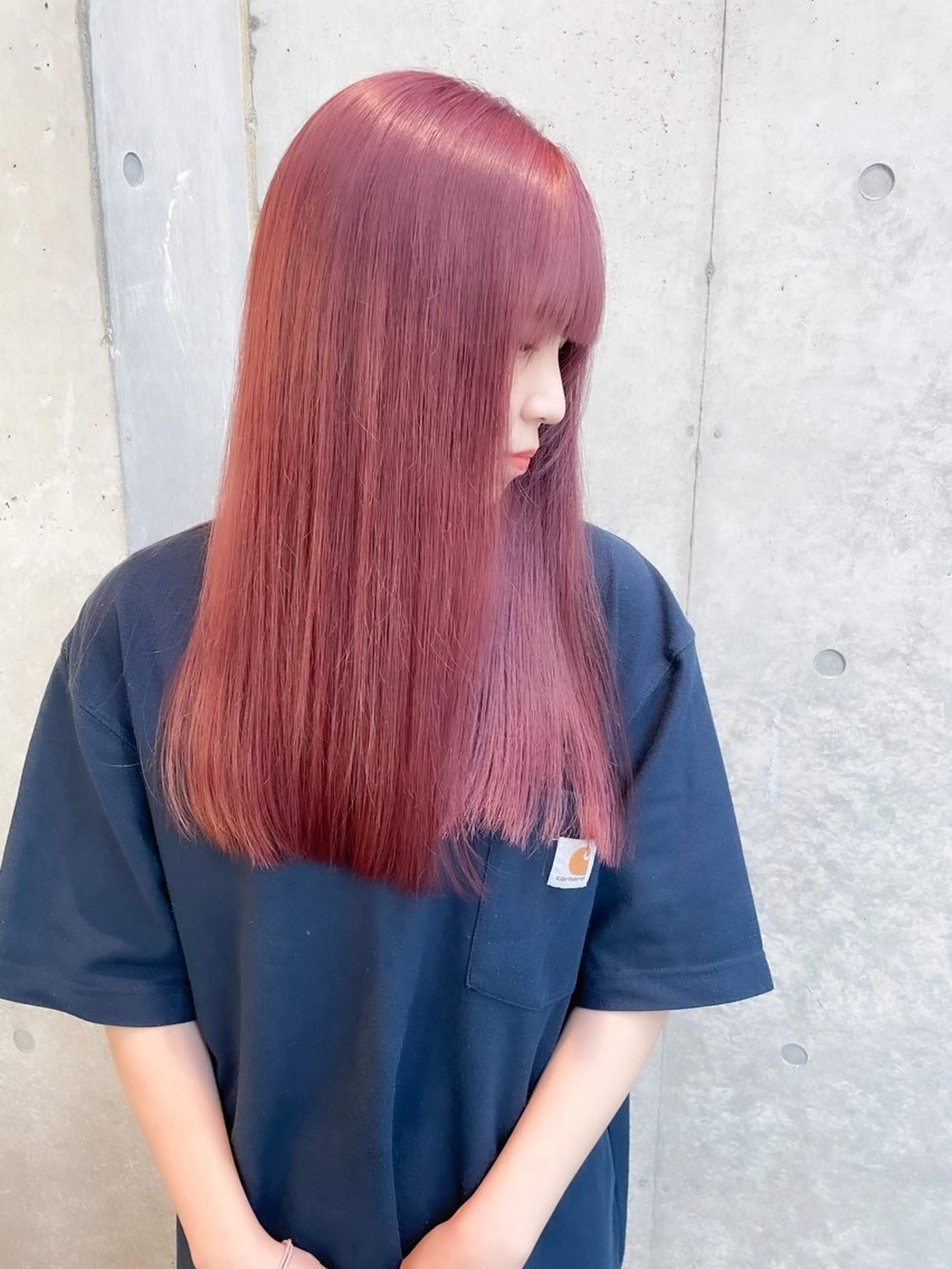 ミディアム カラー ヘアアレンジ ミニボブ/ブリーチ 🌈MISATOのヘアスタイル