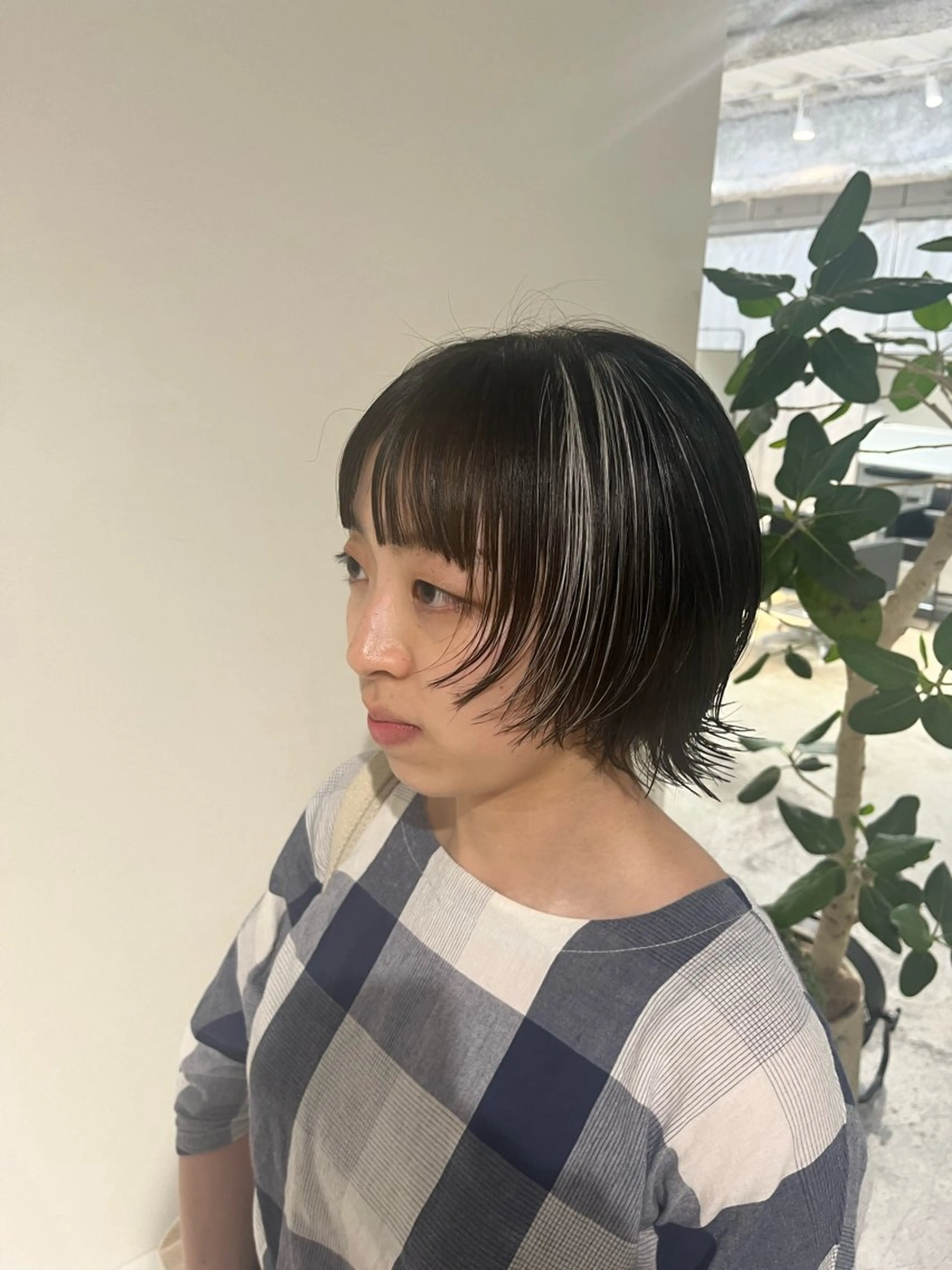 ショート レイヤーカット ショートヘア ウルフカット カット トリートメント 宇佐美佳/美髪 ストレート/縮毛矯正のヘアスタイル