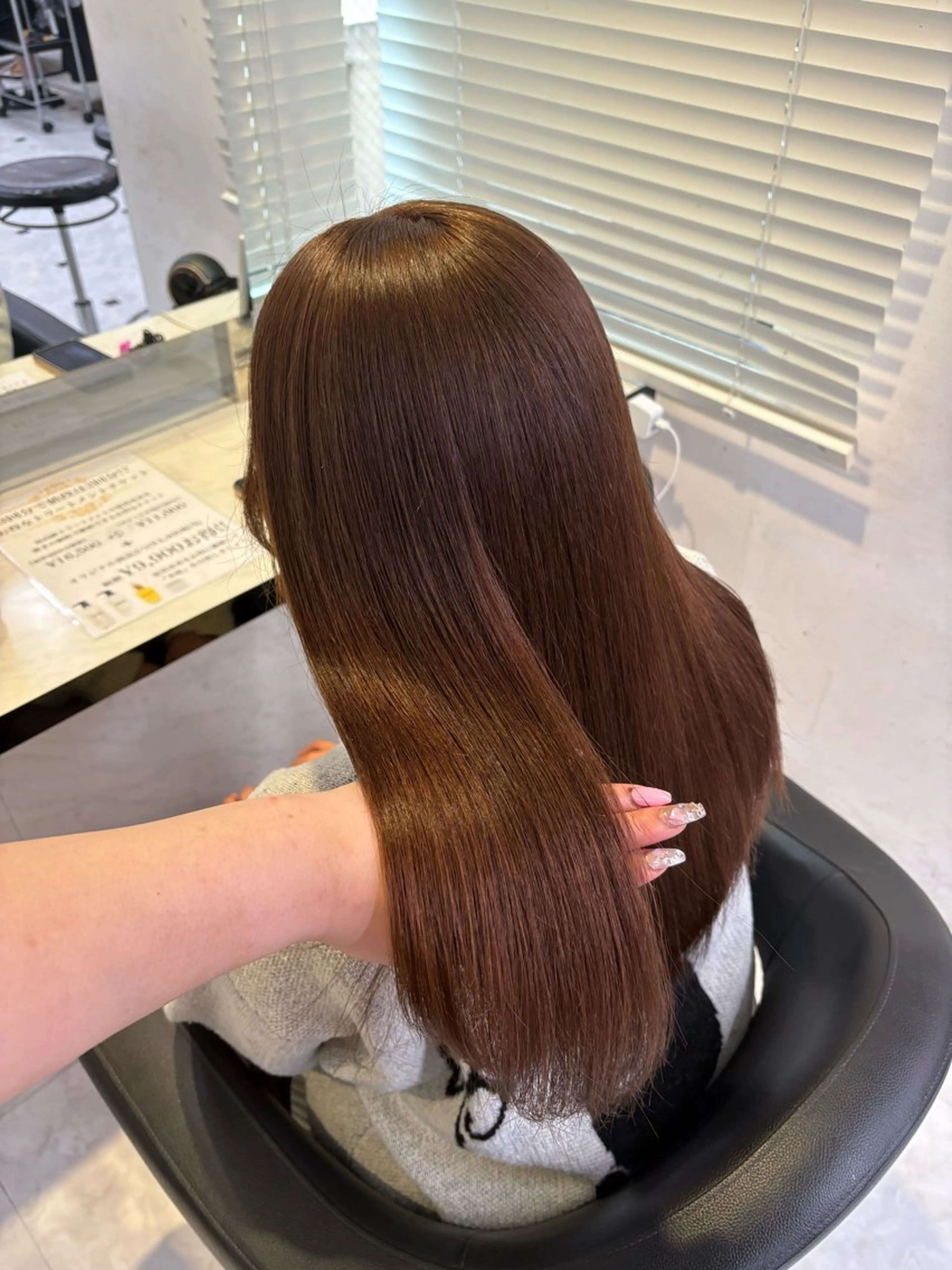 ロング カラー 透明感ベージュカラー 🪞上野🪞AIのヘアスタイル