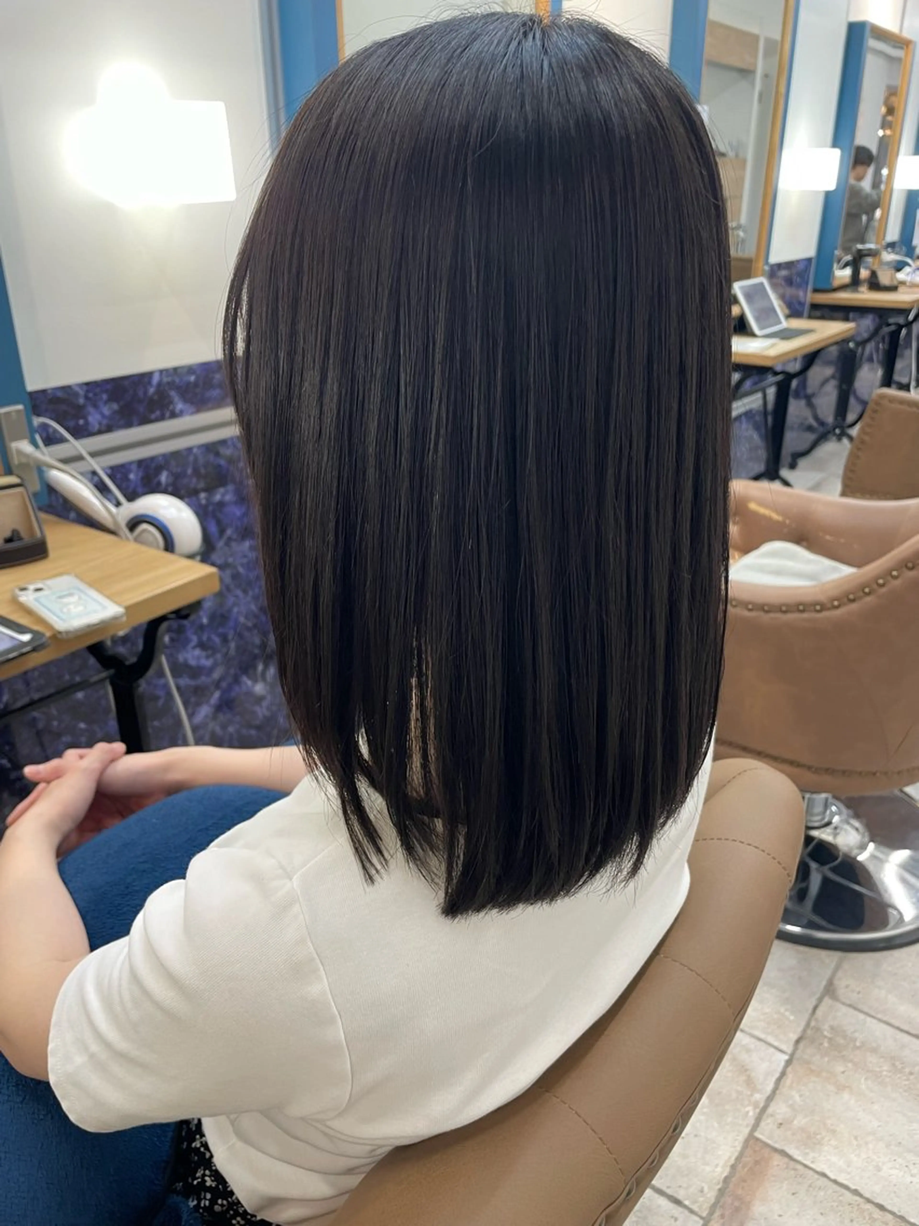 ミディアム 縮毛矯正 トリートメント 🍒新家 さくら🍒のヘアスタイル