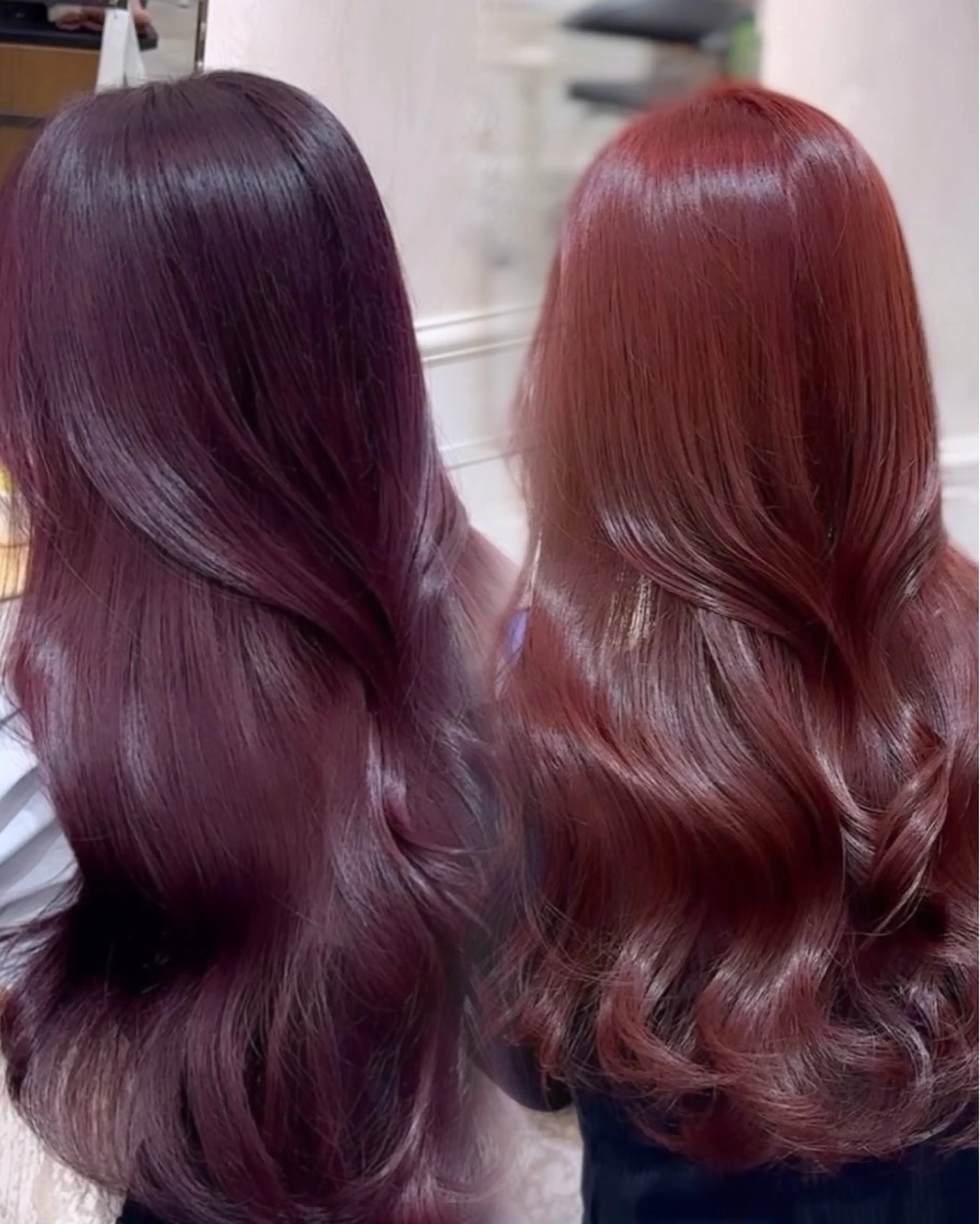 ロング カラー ヘアカラー 髪質改善 HALO hair salon【ヘイロー】所属・暖色カラー🟥ショウ ✖️ウルフ&レイヤーのヘアスタイル