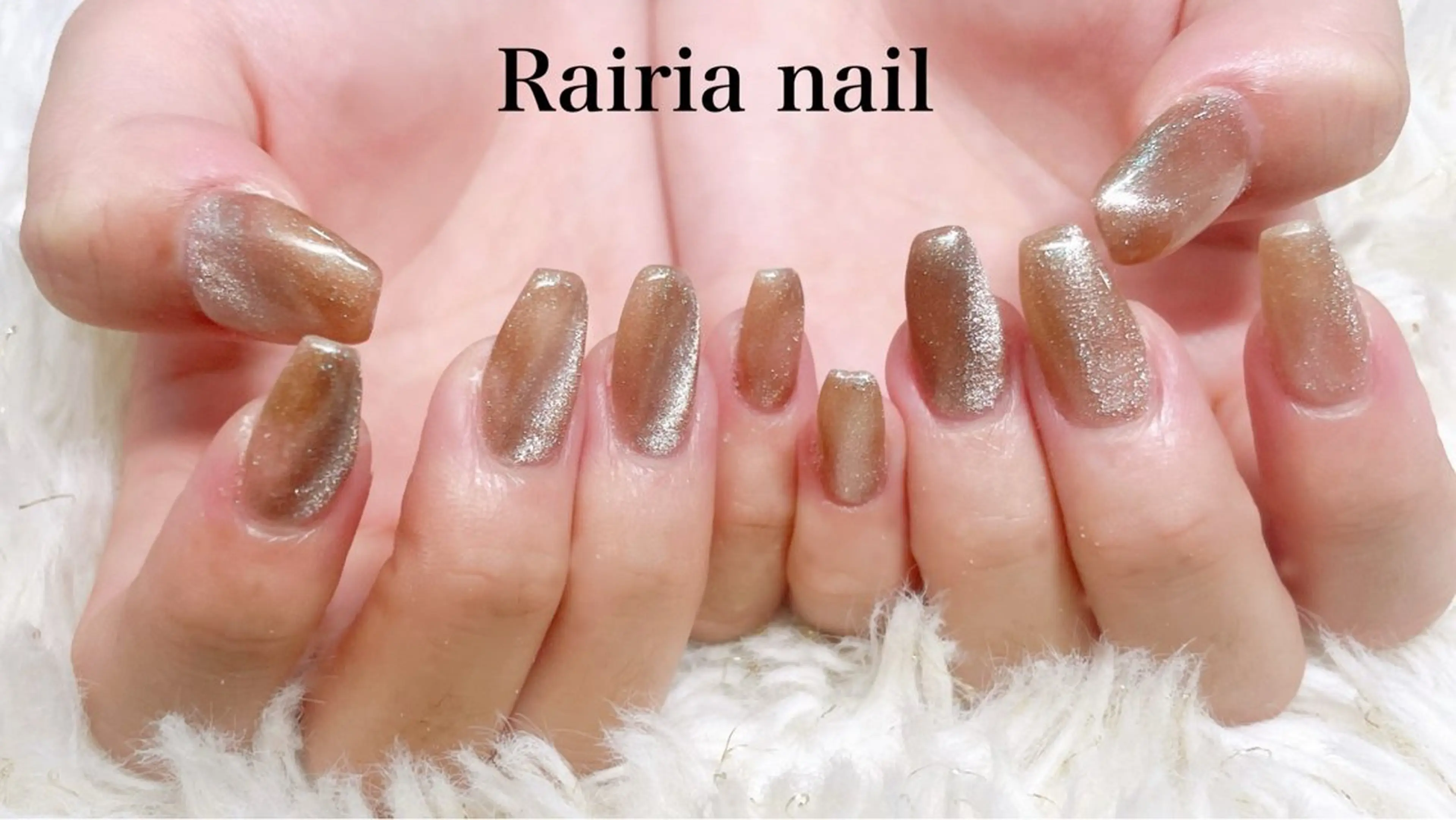 ネイル マグネットネイル マグネットワンカラー ワンカラーネイル Rairia   nail所属・屋敷 理奈のネイルデザイン