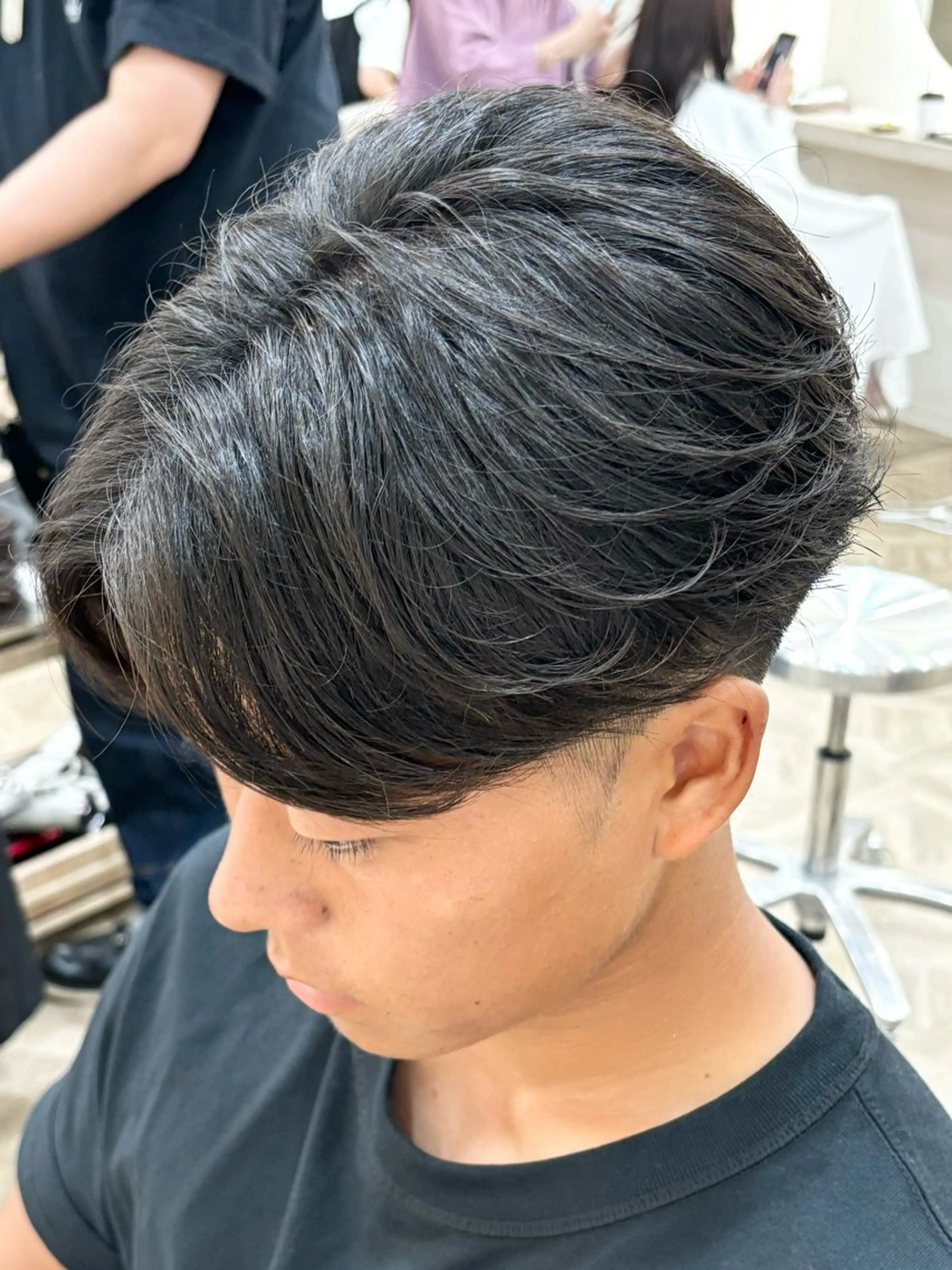 ショート パーマ メンズ カルマパーマ メンズパーマ カット パーマ トリートメント パーマ職人DAIKI ツイスパ/波巻きのヘアスタイル