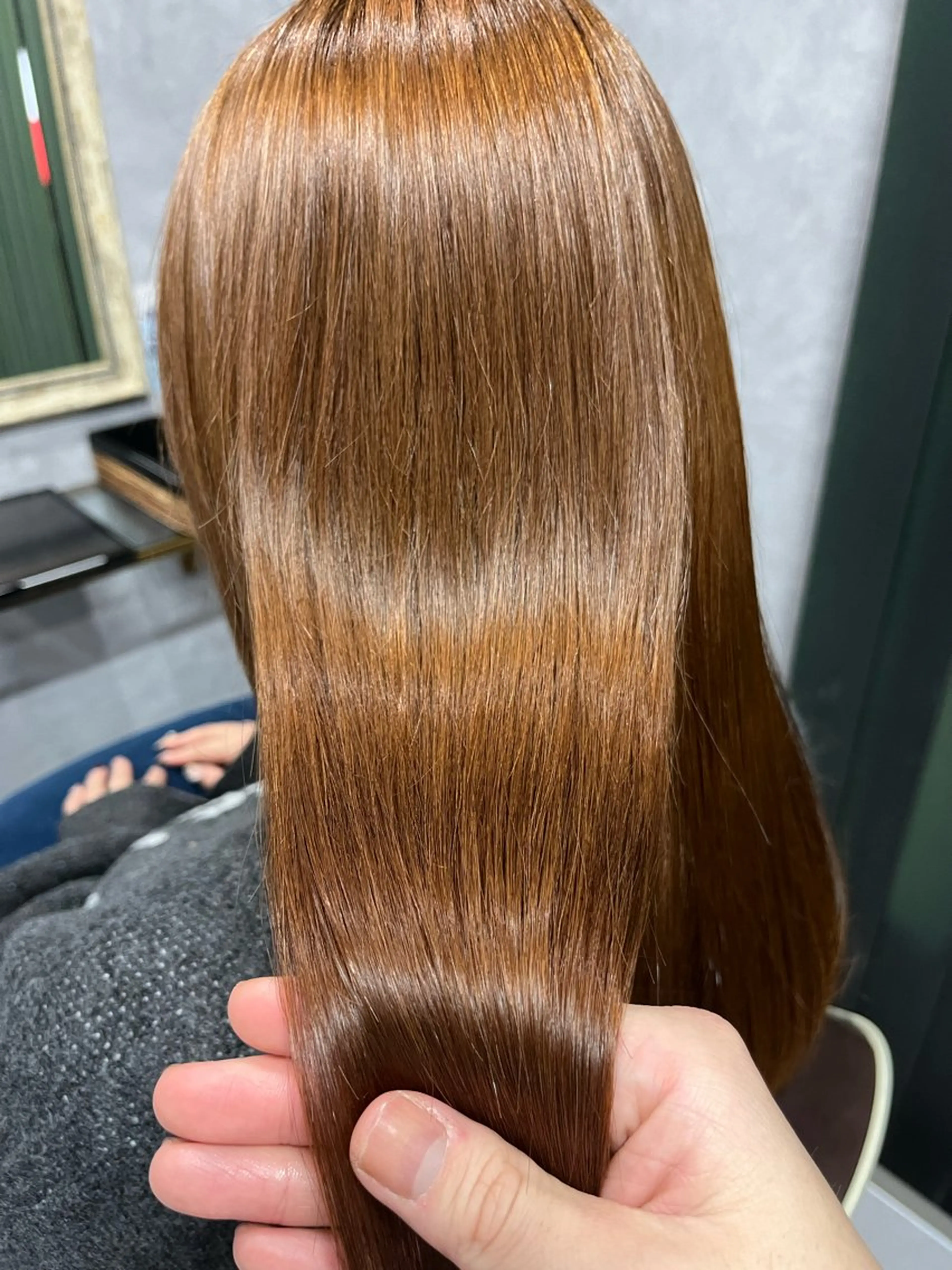 セミロング カット ヘアカラー トリートメント 髪質改善美容室／白石 凌大のヘアスタイル