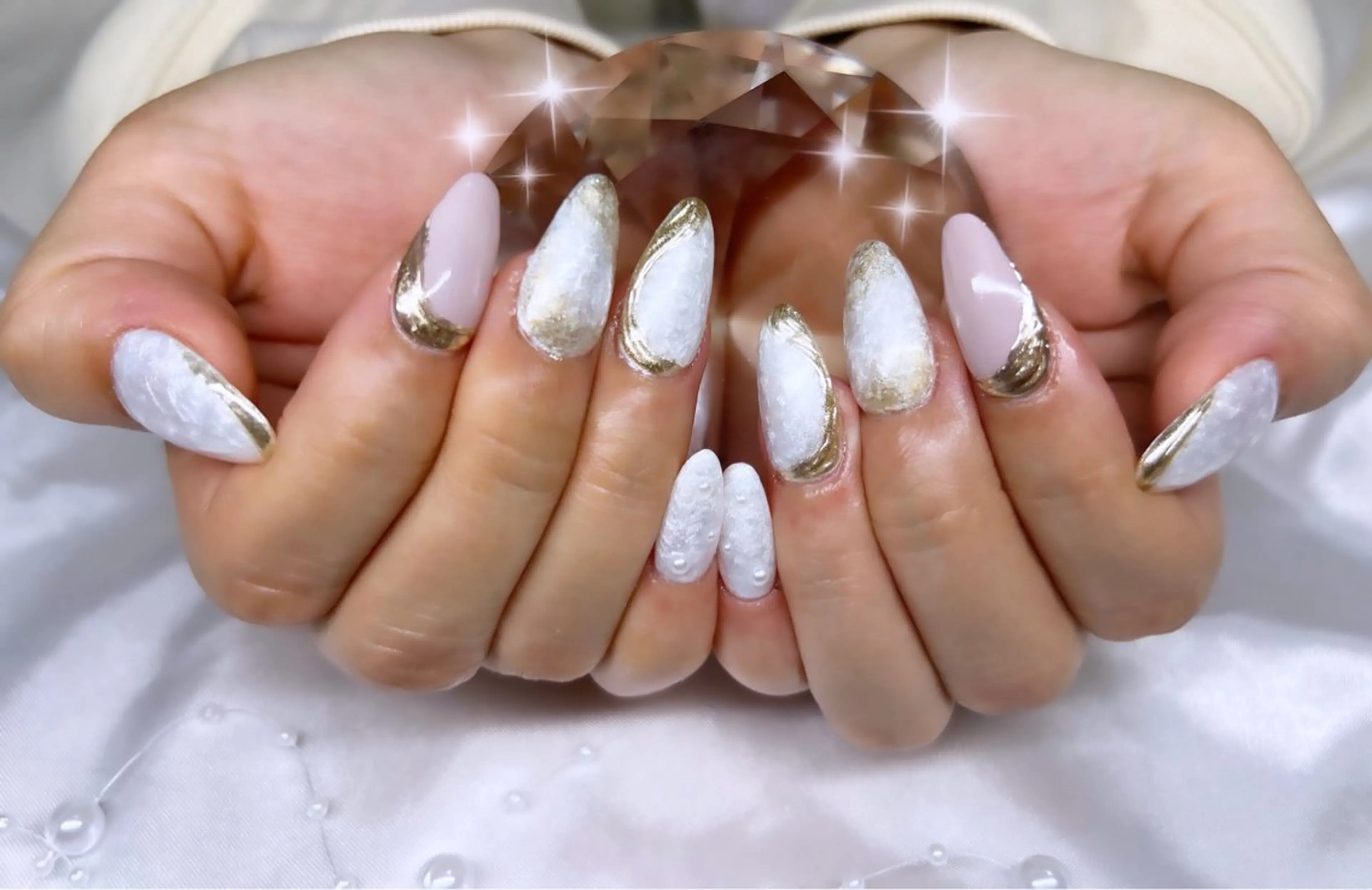 ネイル ブライダルネイル Minako 【Charmant】のネイルデザイン