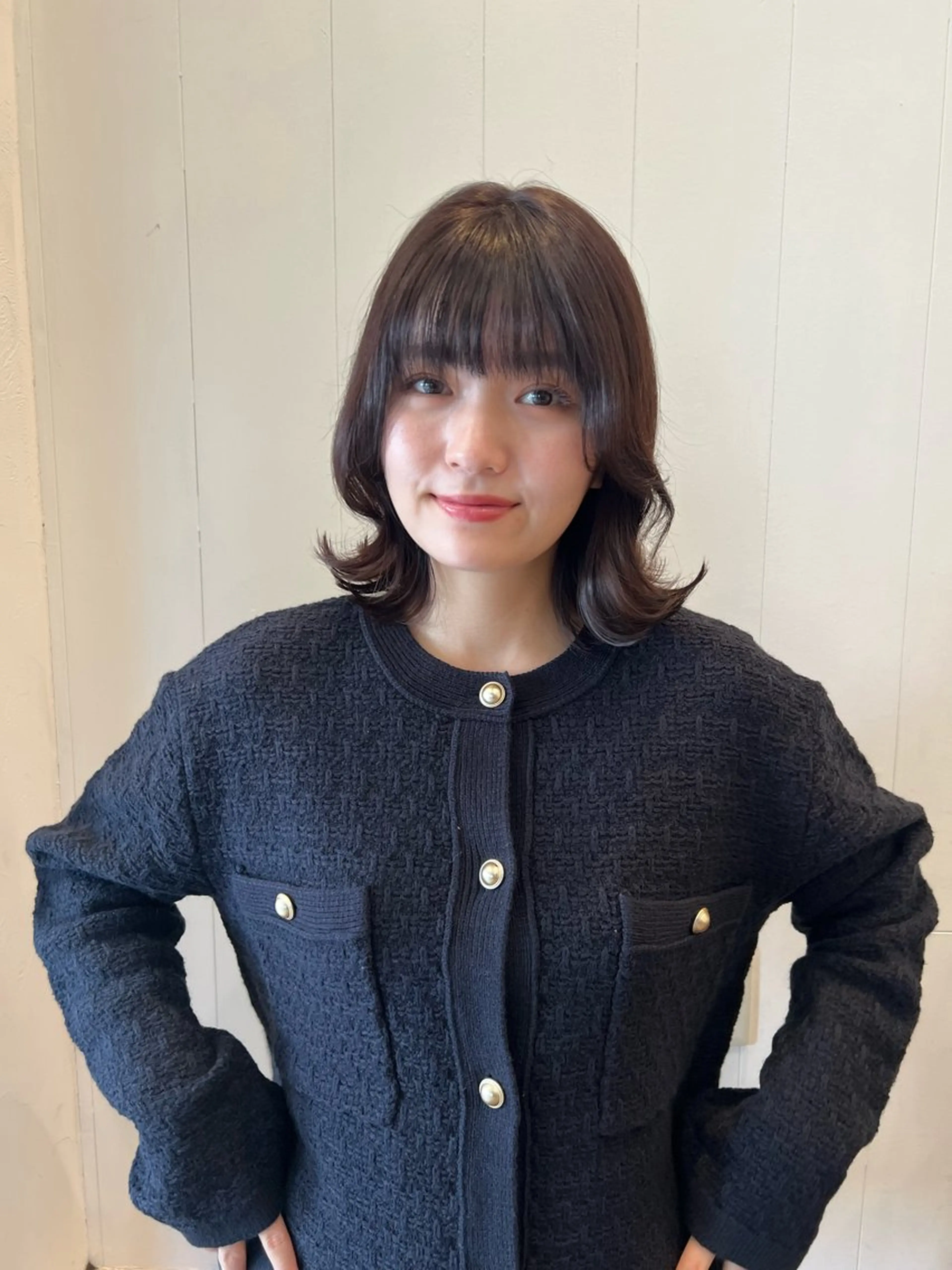 ミディアム 縮毛矯正 /横山陸人のヘアスタイル