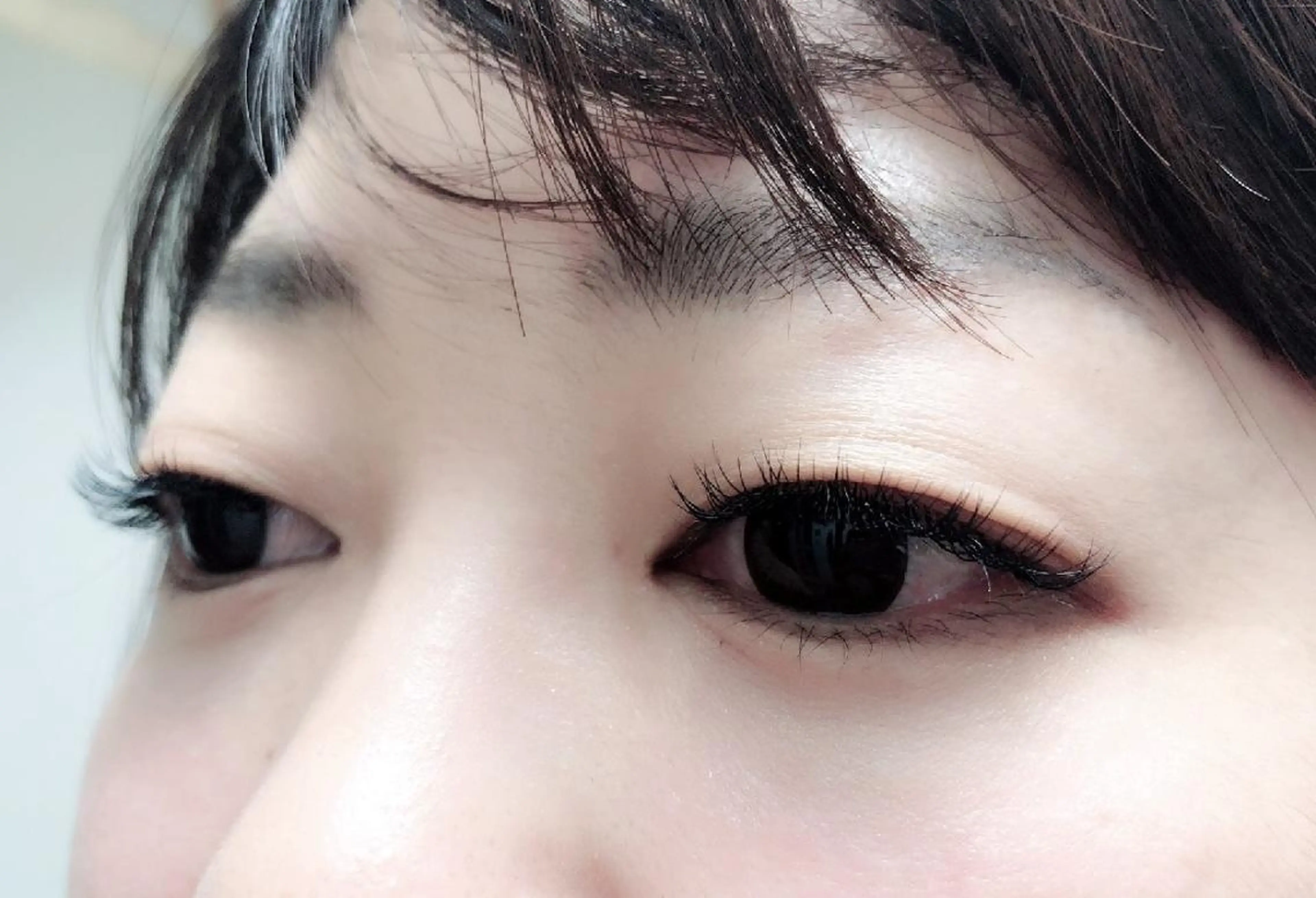 マツエク・マツパ 付け放題 フラットラッシュ ナチュラル 下まつげエクステ 一重×まつ毛パーマ 吉岡 ゆうなのマツエク・マツパデザイン