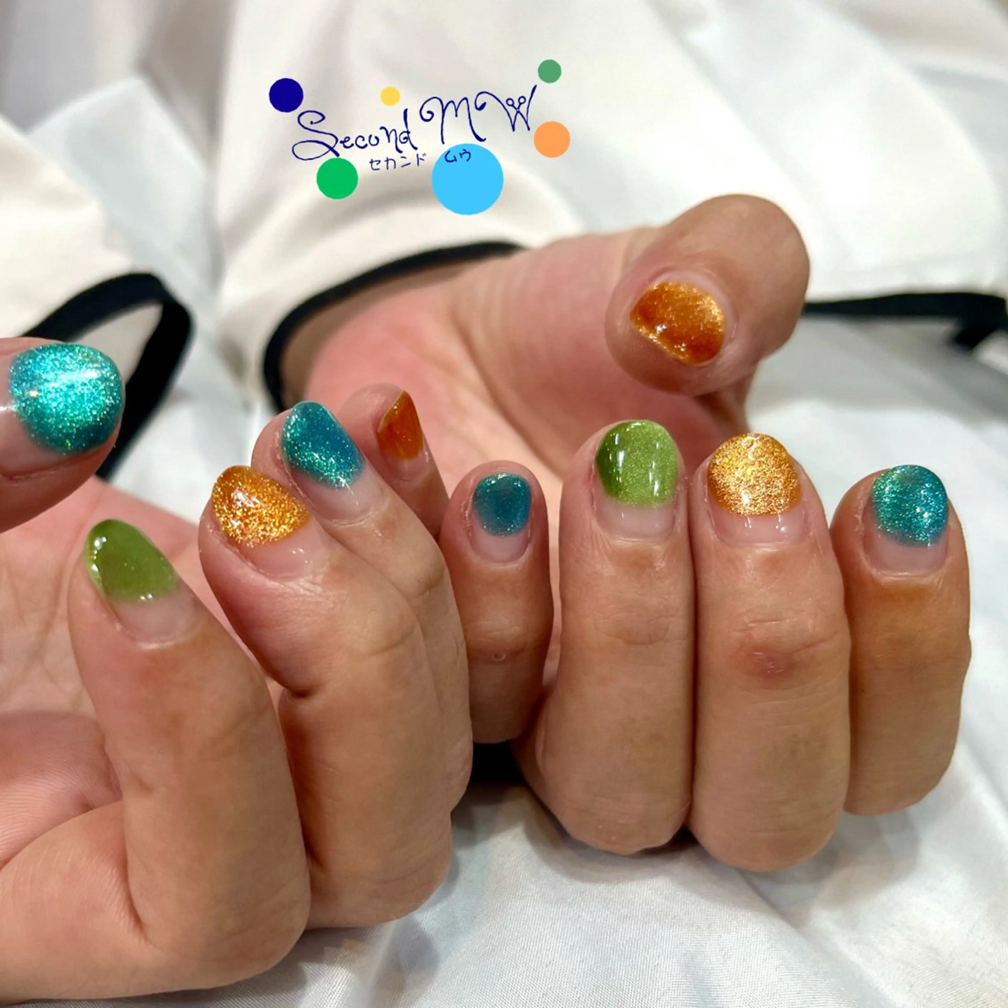 ネイル フレンチネイル マグネットネイル ハンドネイル Second   MW所属・SecondMW _nail 　川連のネイルデザイン