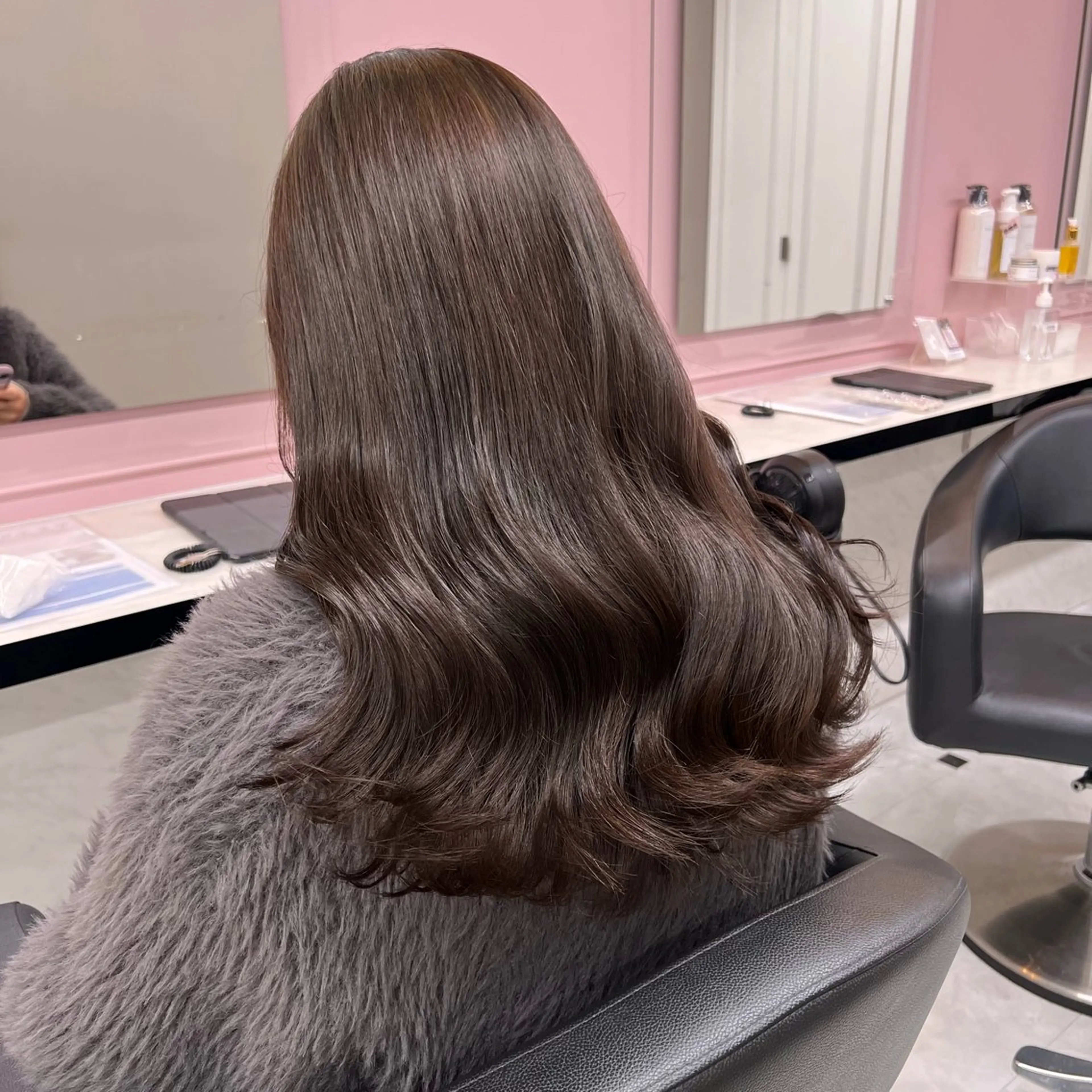 セミロング カット ヘッドスパ ヘアセット うる艶トレンドヘア 🕊️上野BABYのヘアスタイル