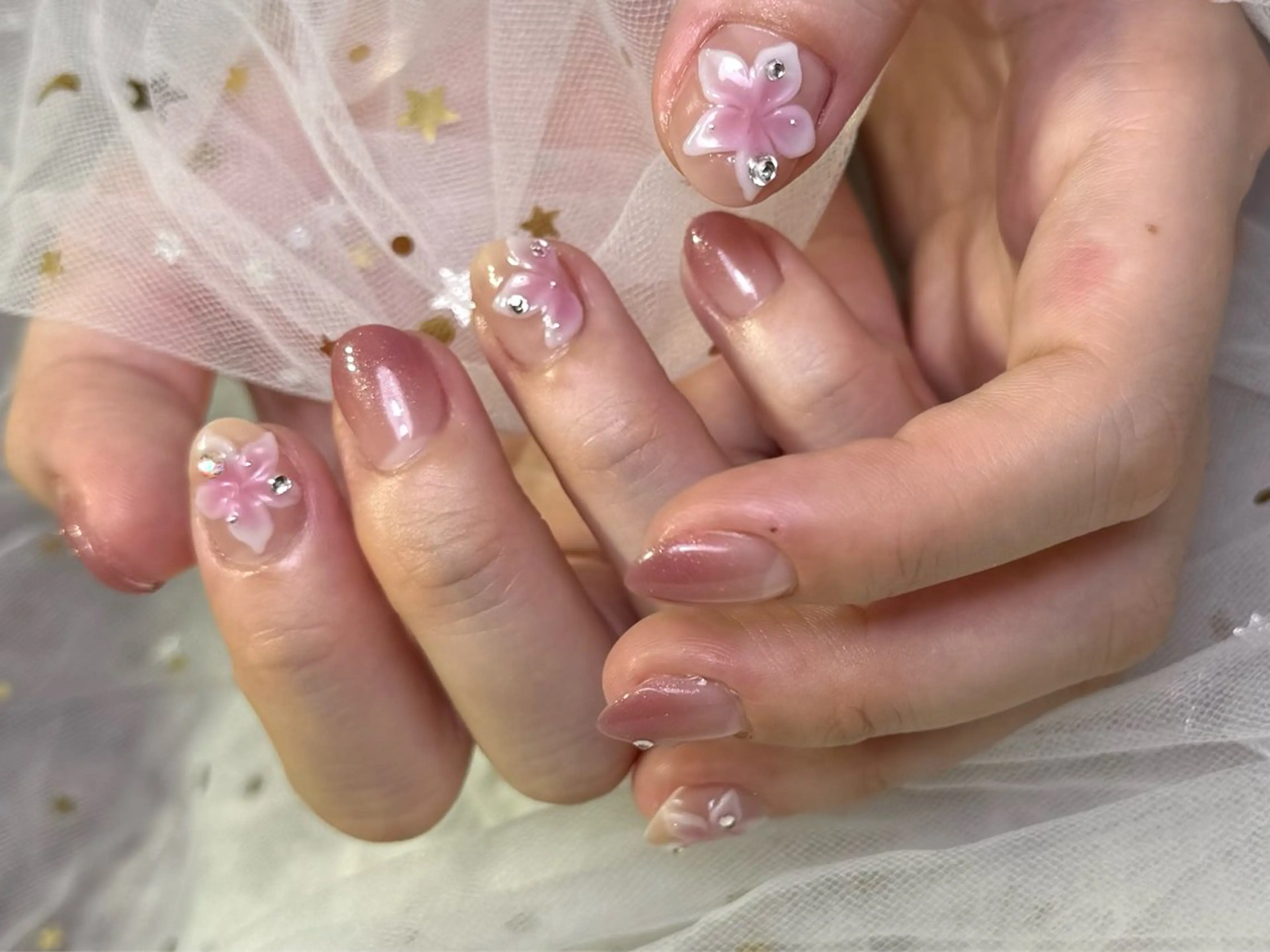 ネイル 夏ネイル ハンドネイル Mnailsalon フィルイン対応サロンのネイルデザイン