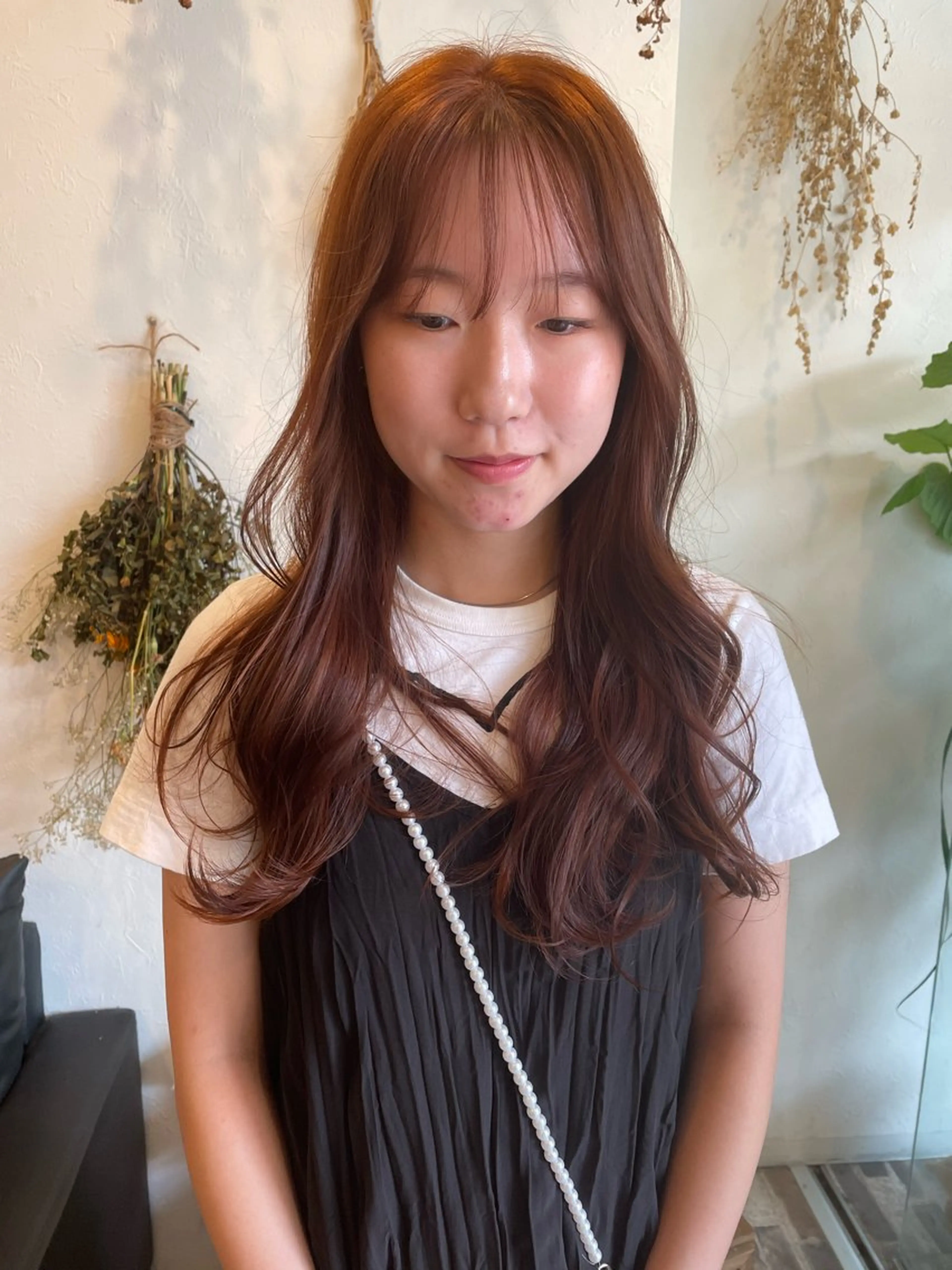 ロング カラー ブリーチ ブリーチなしカラー オレンジ ヘアカラー m ā l o.🌷 サカモトマイコのヘアスタイル