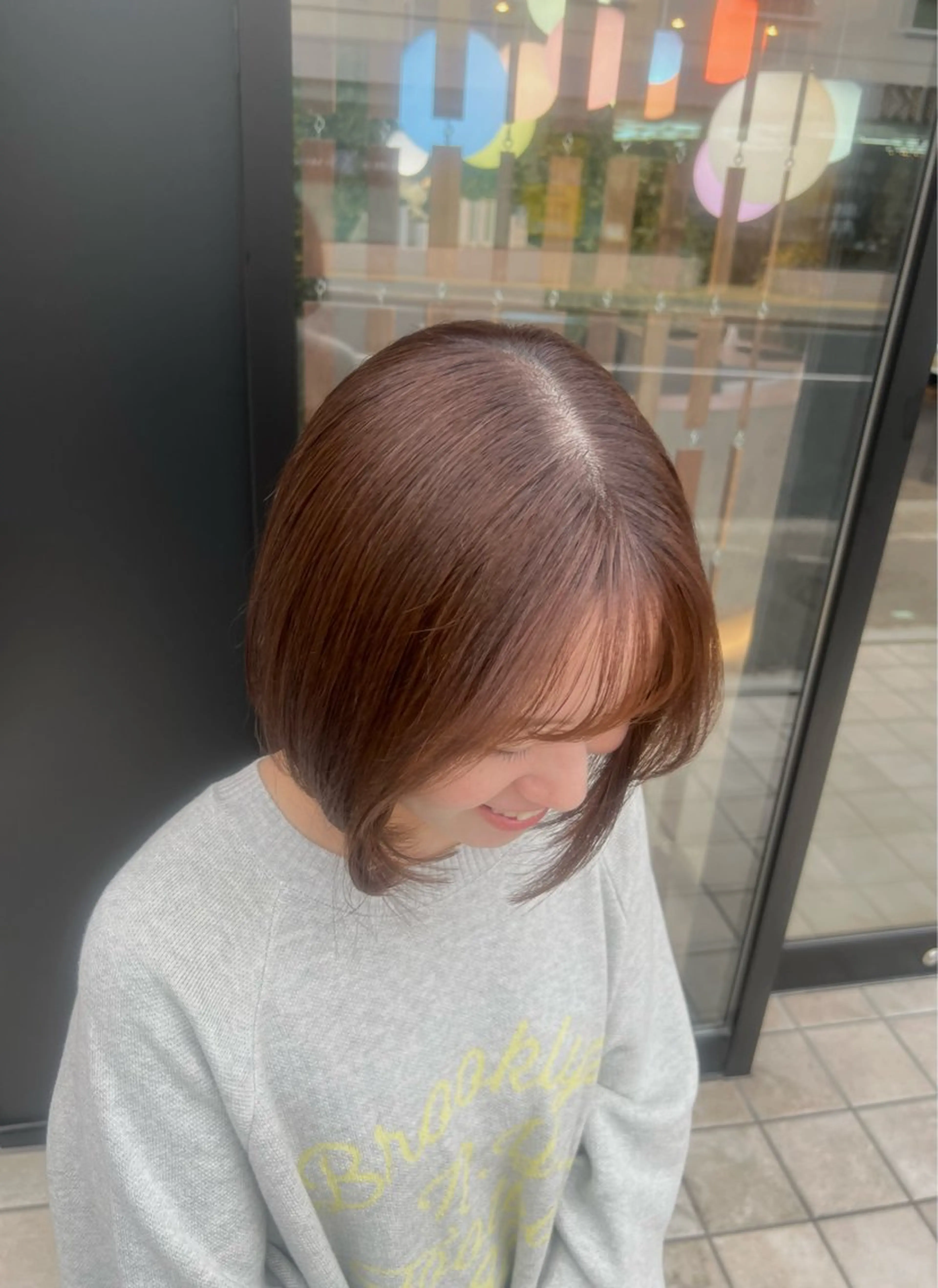 ショート ボブ 🎀Lolonois 池田店🎀佐藤百奈美のヘアスタイル